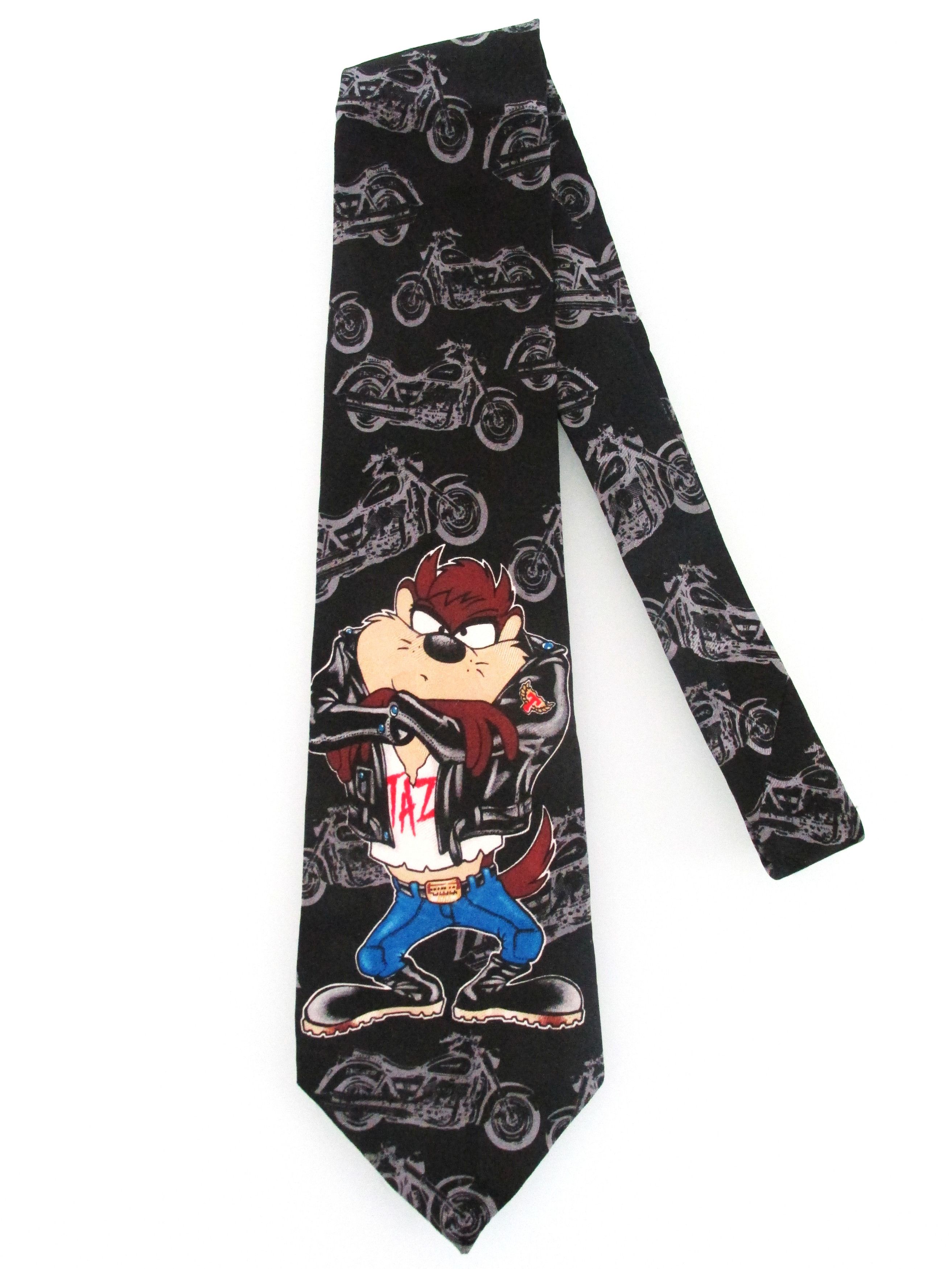 Warner Bros Tasmanian Devil/Looney Tunes Vintage Men's Silk Tie Size ONE SIZE - 1 Thumbnail