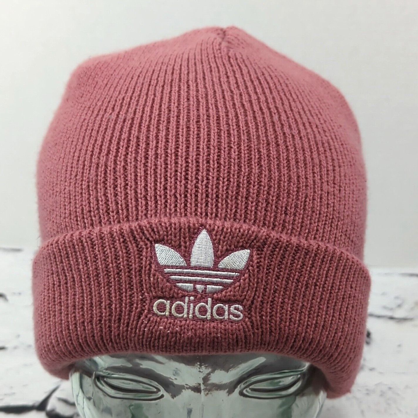 Adidas trefoil beanie pink sales