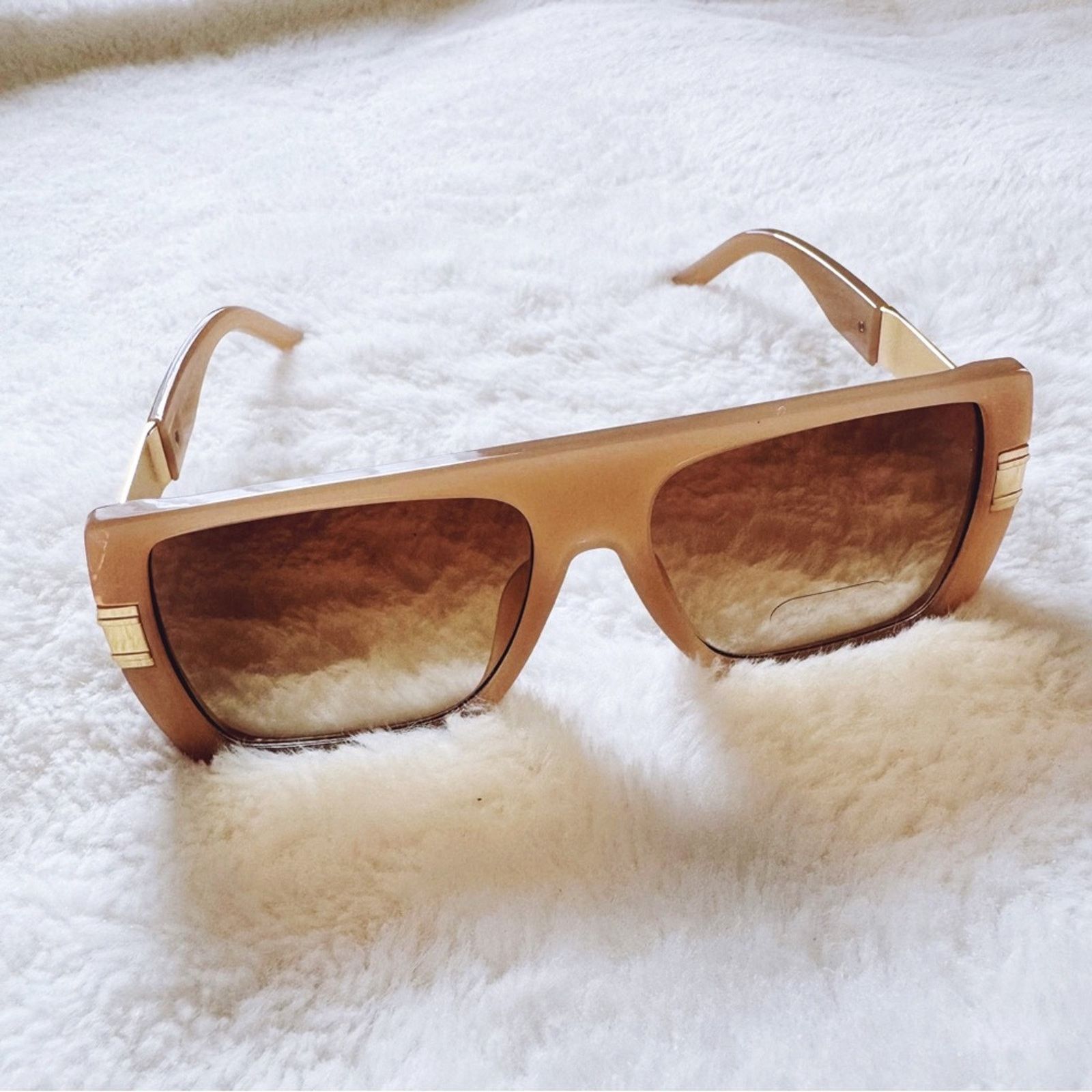 Other Inez Mocha Oversized Square Sunglasses Size ONE SIZE - 4 Thumbnail
