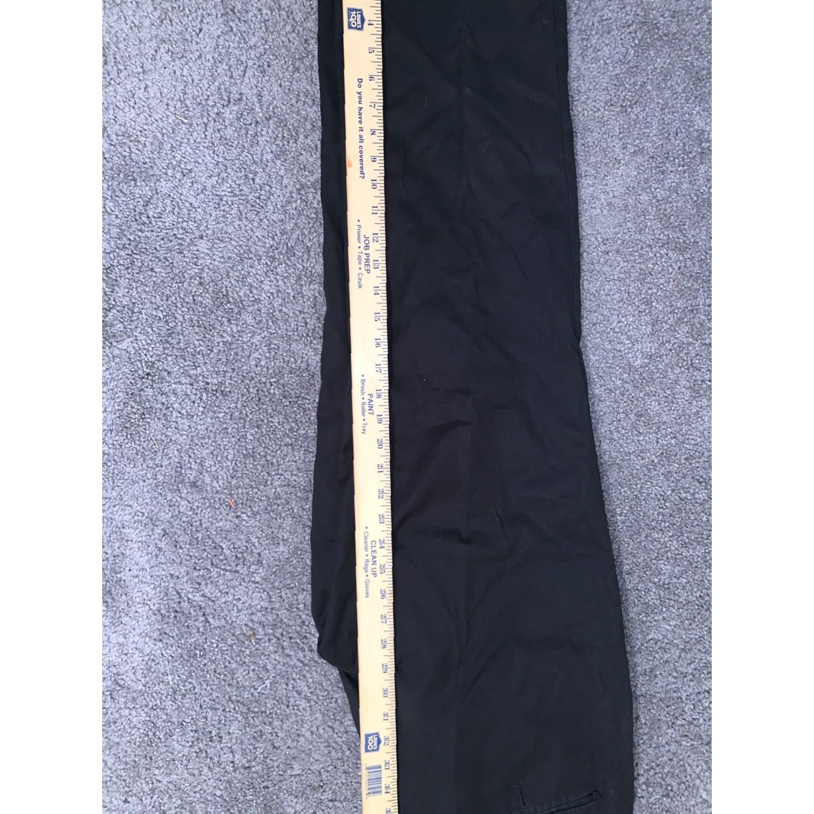Express Express Producer Black Dress Pants Men 33x30 Flat Front Modern Fit Straight Leg Knit Cotton Spandex Size US 33 - 6 Thumbnail