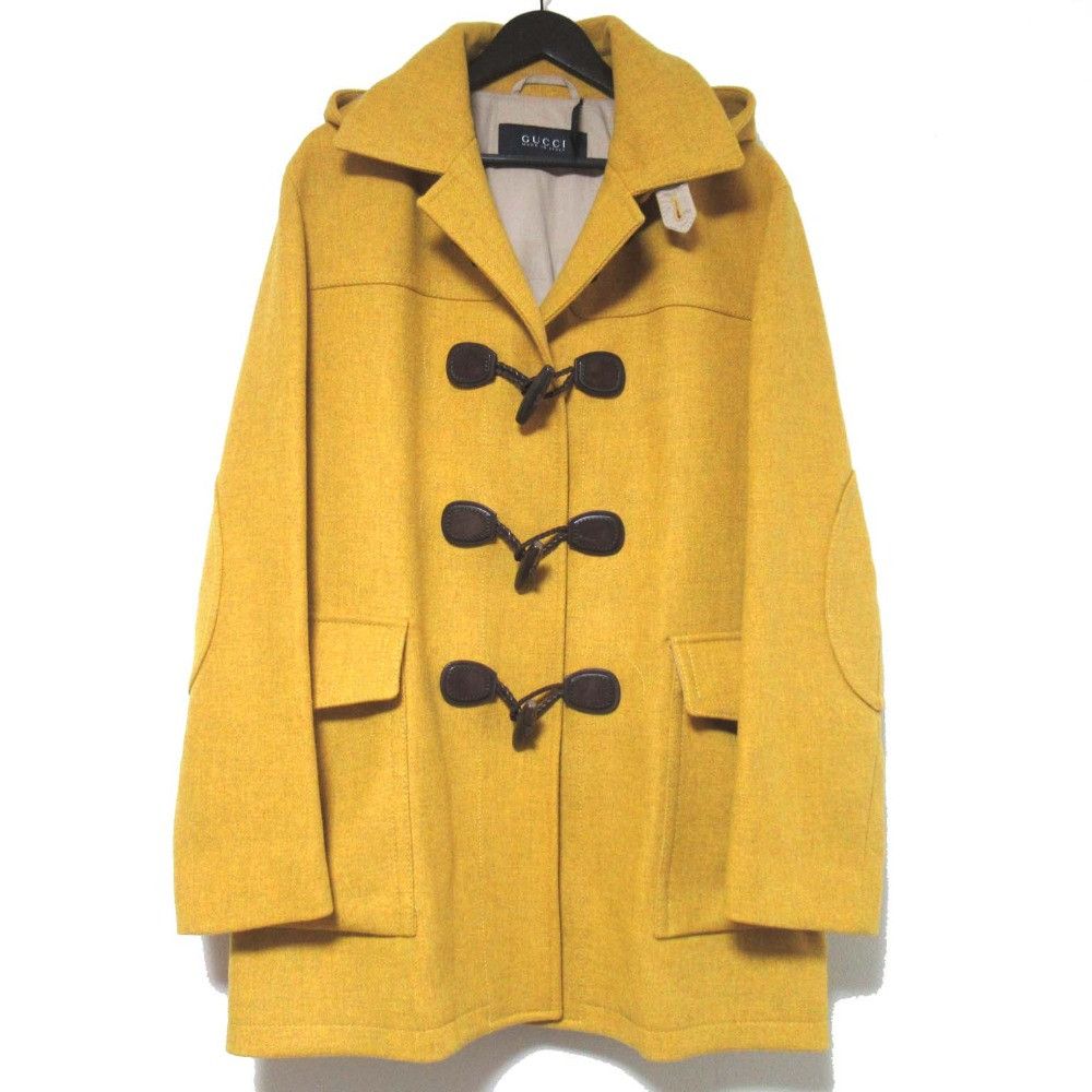 Gucci Gucci Gucci Tweed Hoodie Duffle Coat Textile Outerwear 293006 DUTY FREE for USA Size ONE SIZE - 1 Thumbnail