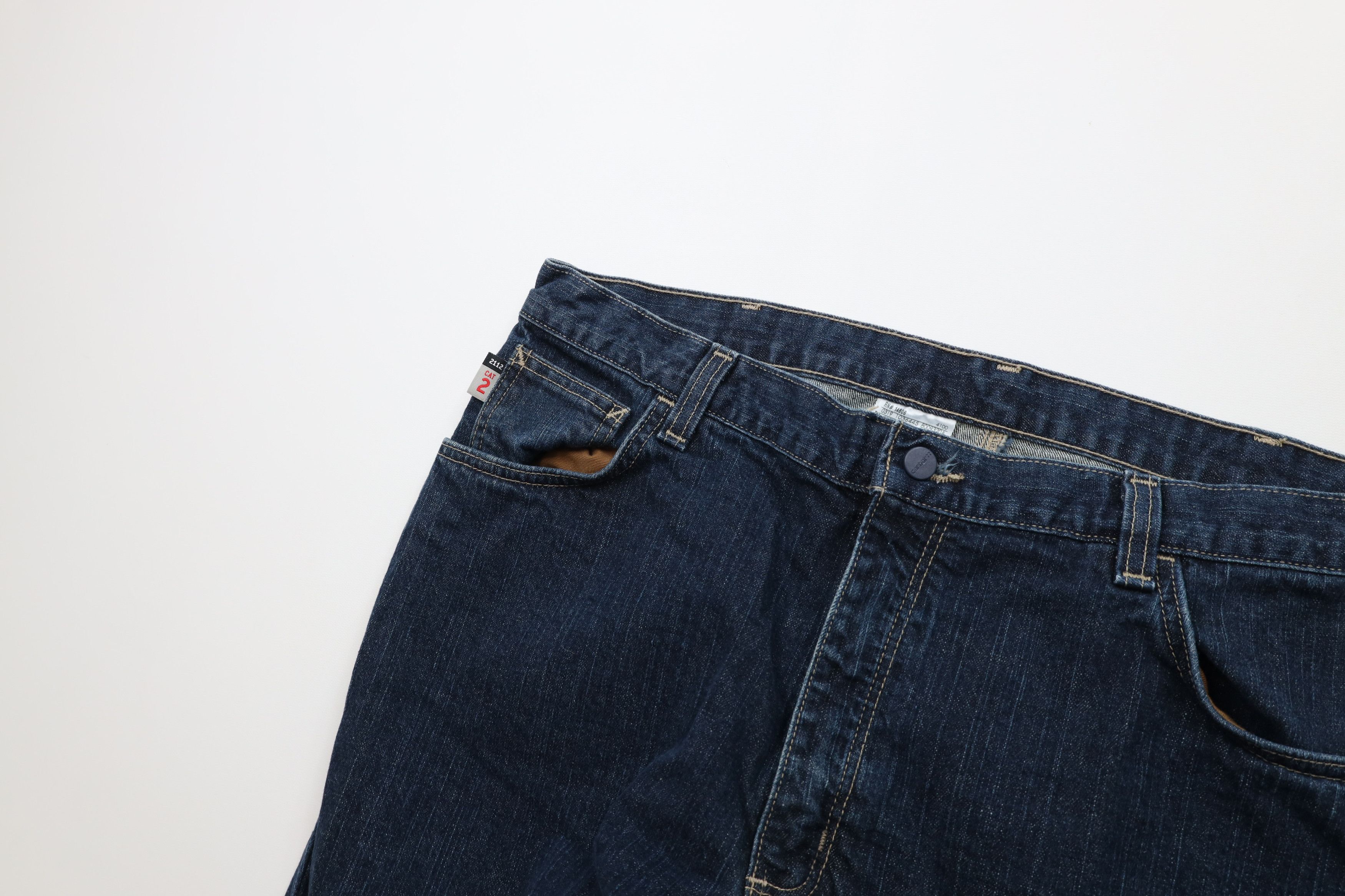 Carhartt Vintage Carhartt FR Resistant Wide Leg Dungaree Jeans Blue Size US 40 / EU 56 - 6 Thumbnail