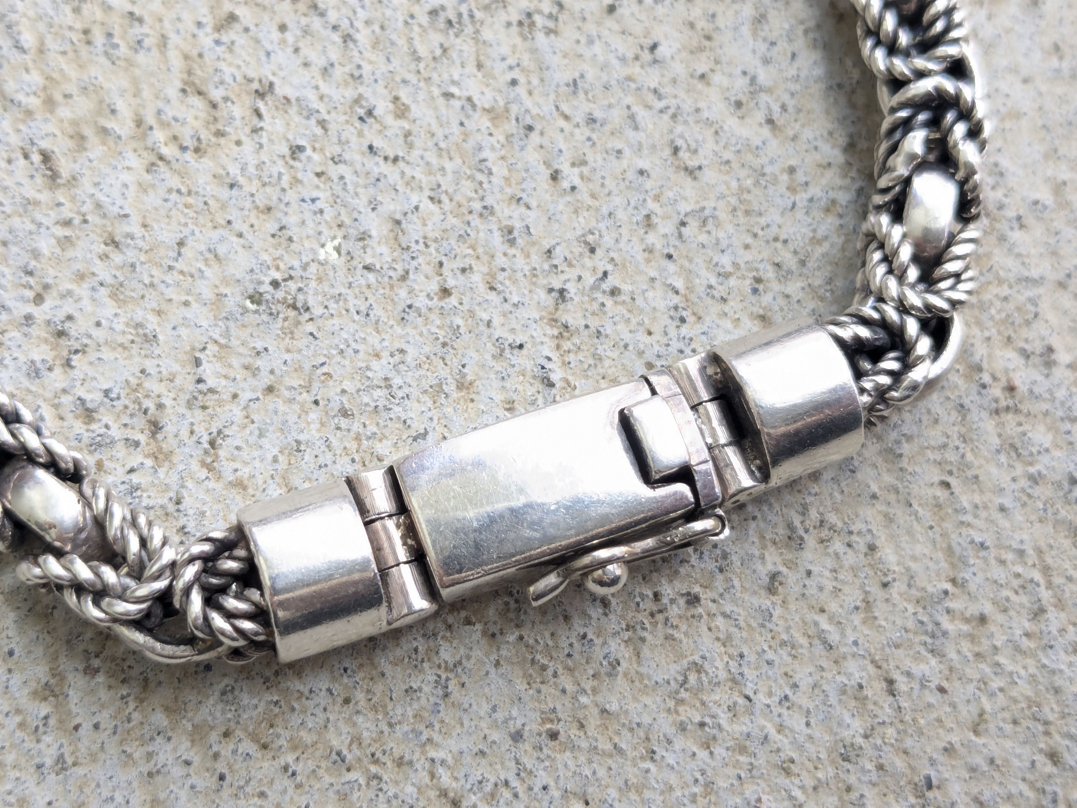 Jewelry Vintage Sterling Silver Bracelet Byzantine 8.25" Biker Punk Size ONE SIZE - 2 Thumbnail