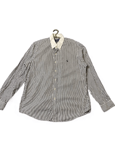 Ralph Lauren Vintage Ralph Lauren Classic Fit Striped Button Up Shirt Size US L / EU 52-54 / 3 - 1 Thumbnail