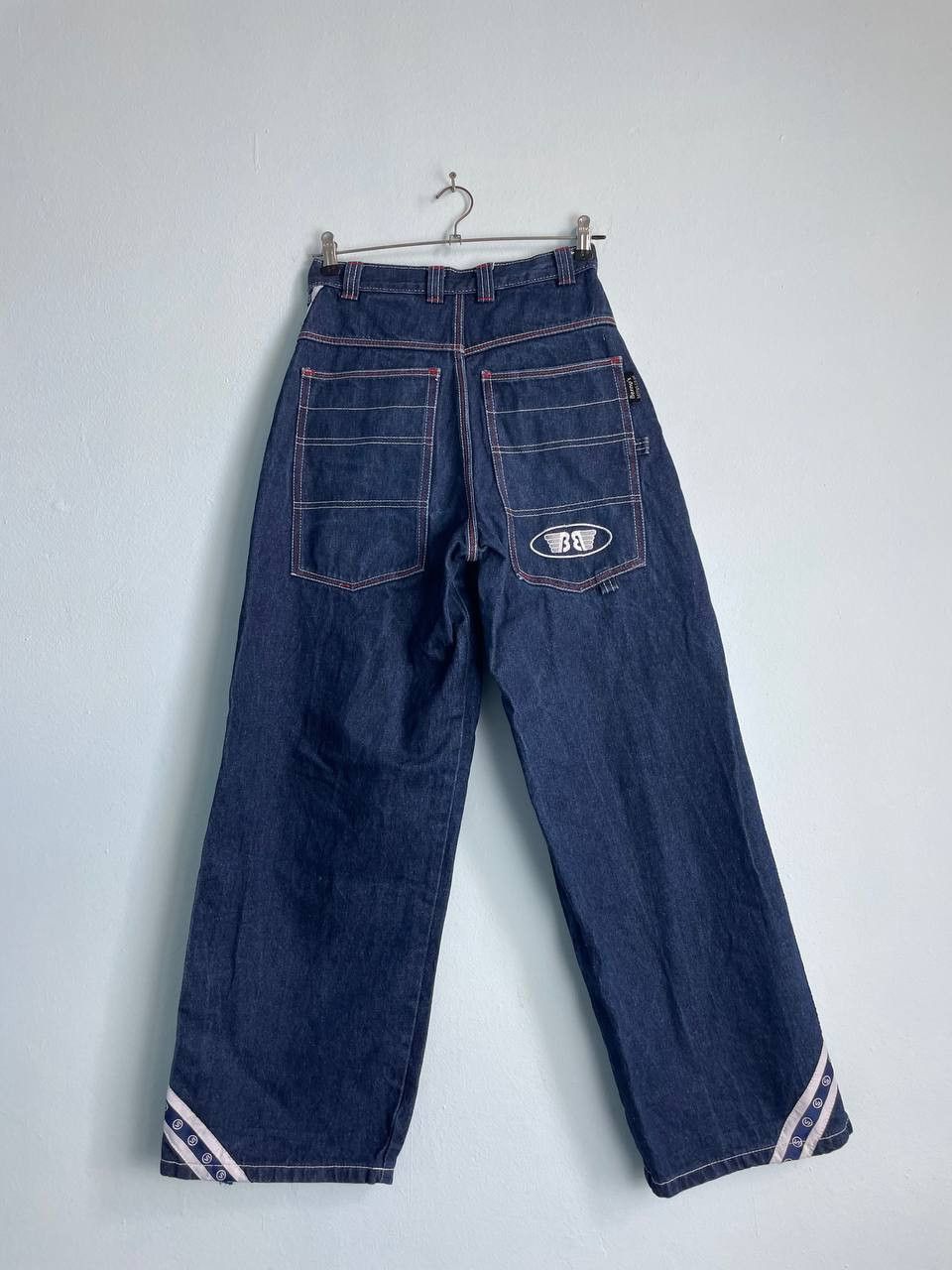 Jean × Vintage VINTAGE Y2K BAGGY BERNY FLYING B SKATER JEANS JNCO STYLE Size US 28 / EU 44 - 1 Thumbnail