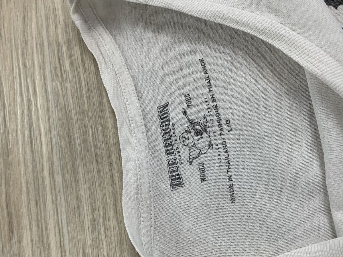 True Religion Treue Religion White T-Shirt Big Logo Size:L Size US L / EU 52-54 / 3 - 10 Thumbnail