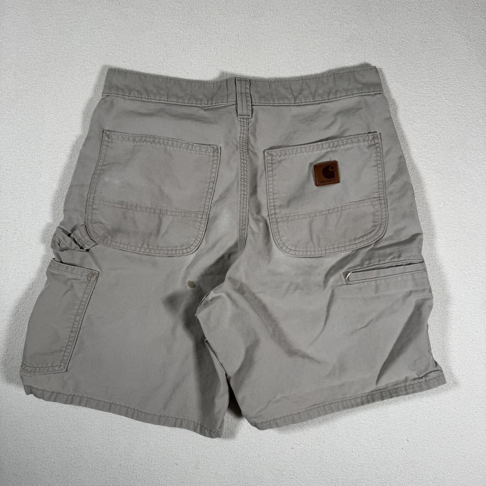 Carhartt Vintage Carhartt Work Wear Tan Shorts Carpentar Shorts Size US 31 - 7 Thumbnail