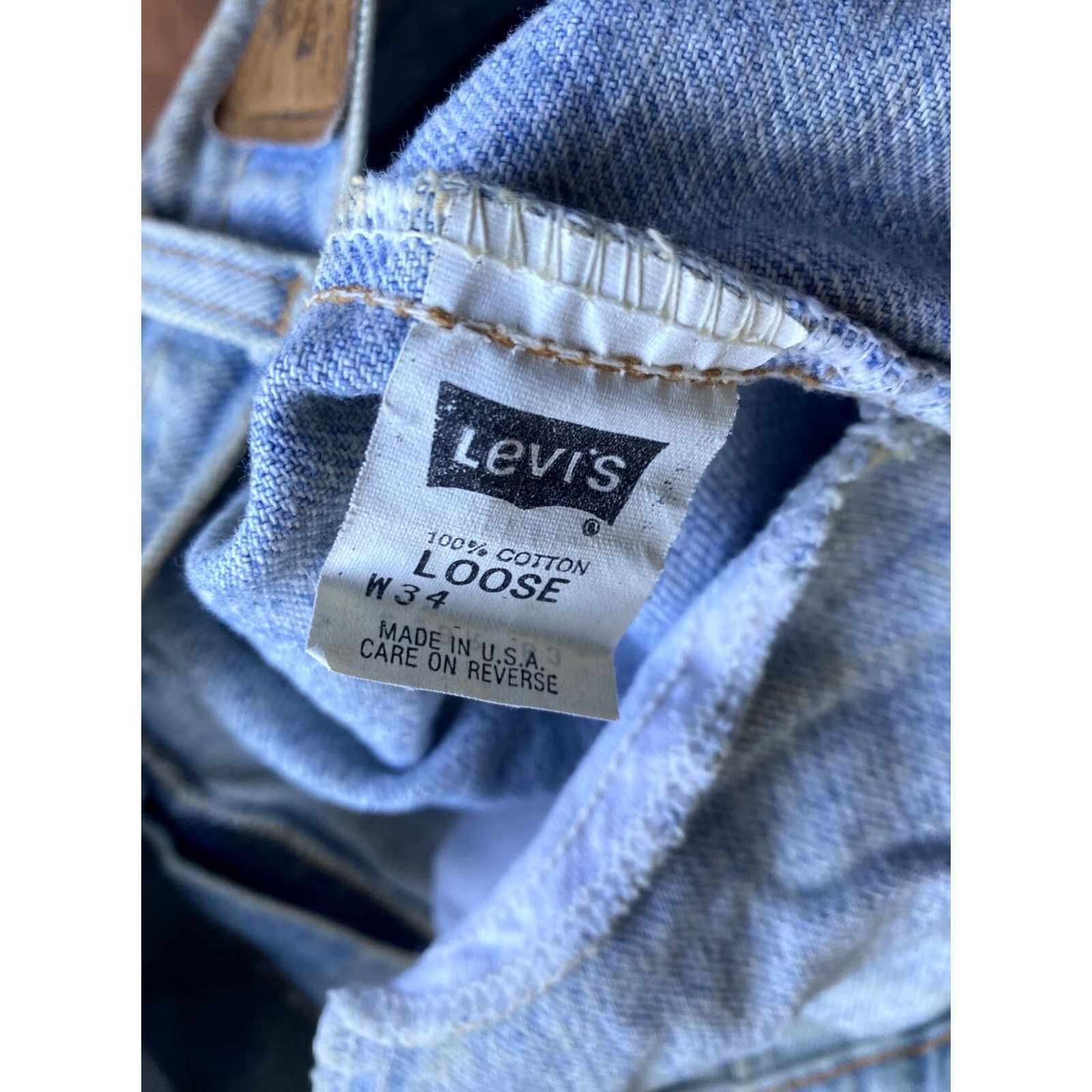 Levi's VINTAGE Levi's 545 Gold Tab Denim Jean Shorts Mens 34 Loose Fit Blue 90s USA Mens Size US 34 / EU 50 - 2 Thumbnail