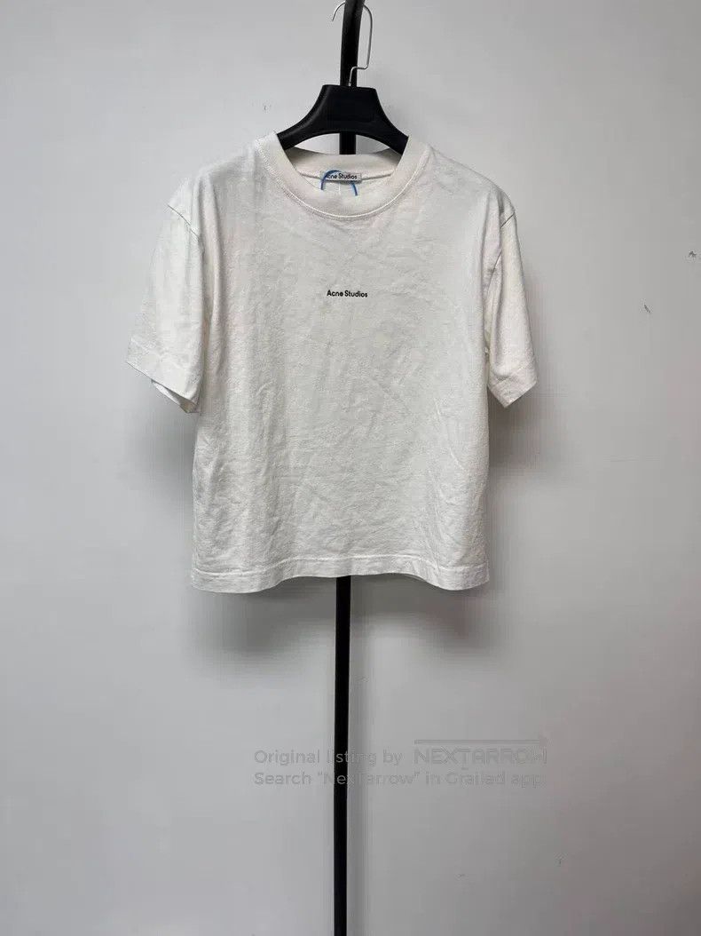 Acne Studios Acne Studios Logo Sleeve Short Sleeve Drop Shoulder T-Shir Size XL / US 12-14 / IT 48-50 - 1 Thumbnail