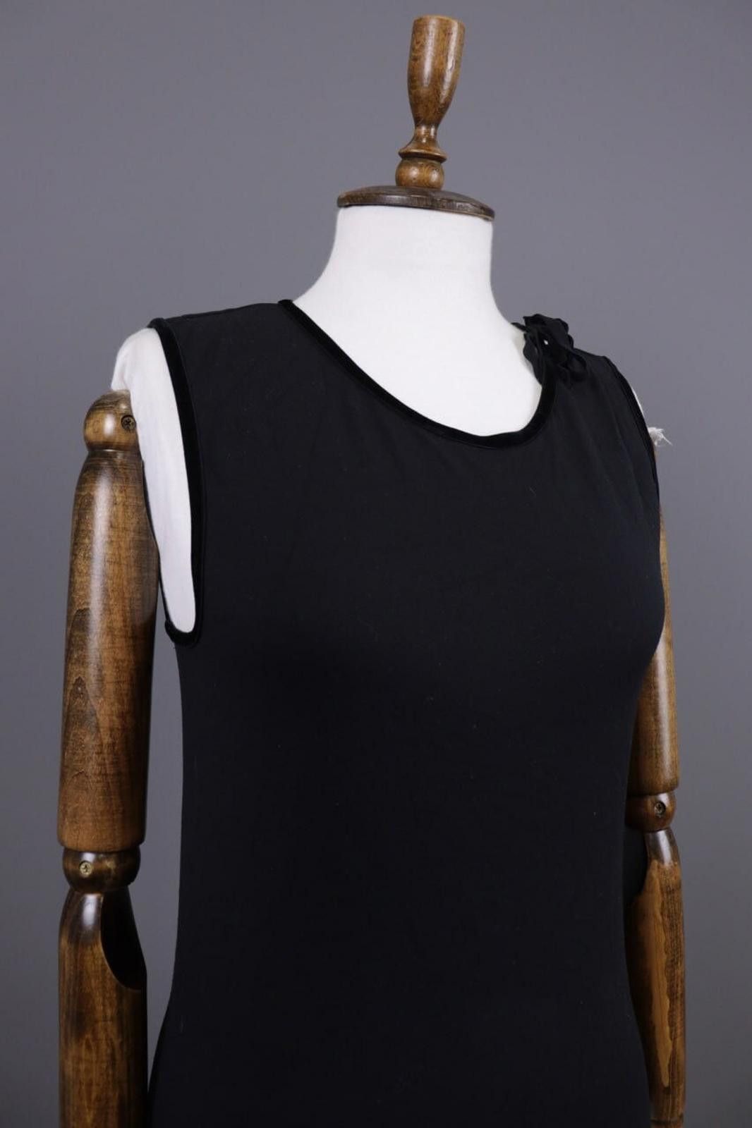 Wolford Wolford Black Sleeveless Bodycon Tank Top Shirt Size L Size L / US 10 / IT 46 - 4 Thumbnail