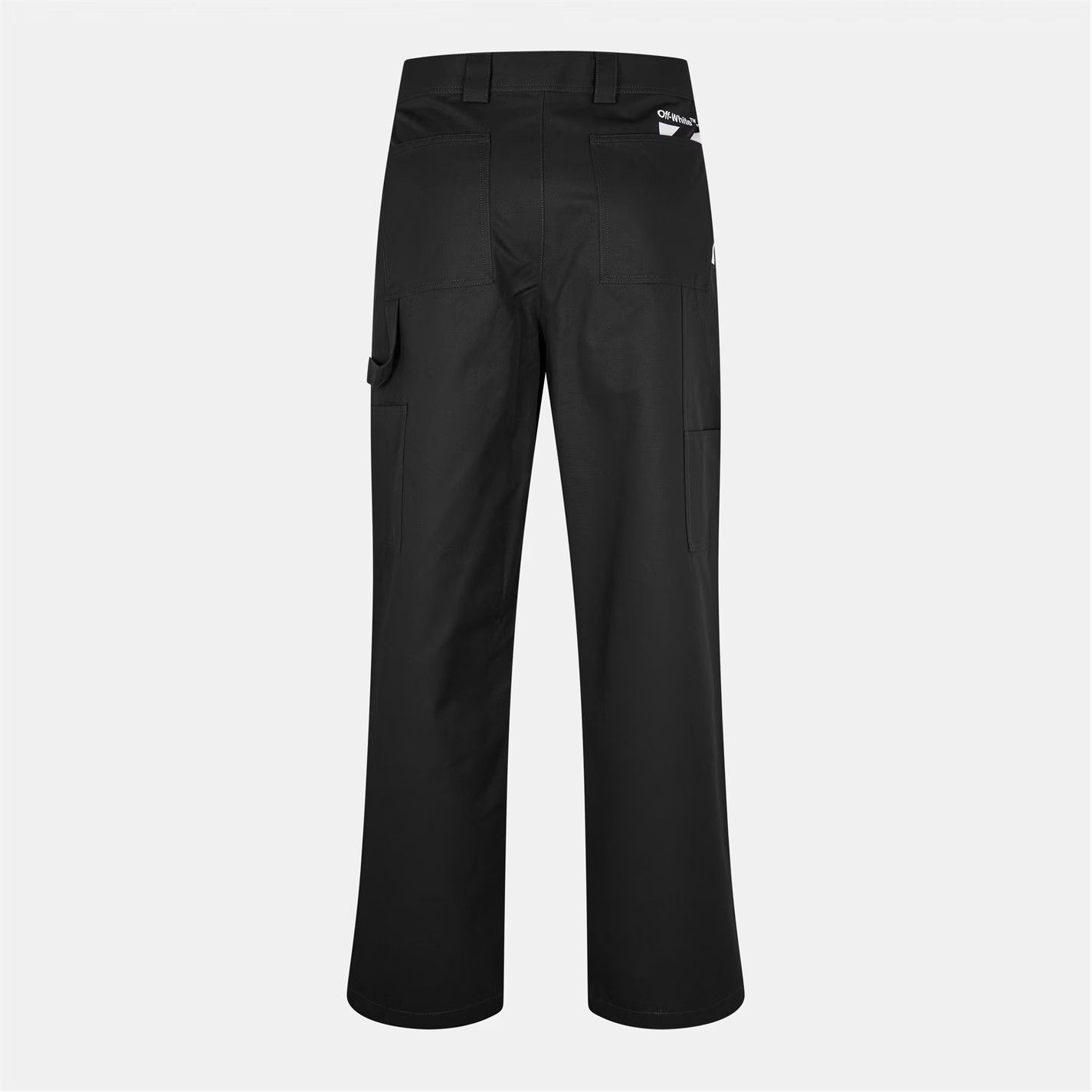 Off-White o1g2r1mq0226 Carpenter Cargo Pocket Trousers In Black Size US 32 / EU 48 - 2 Thumbnail