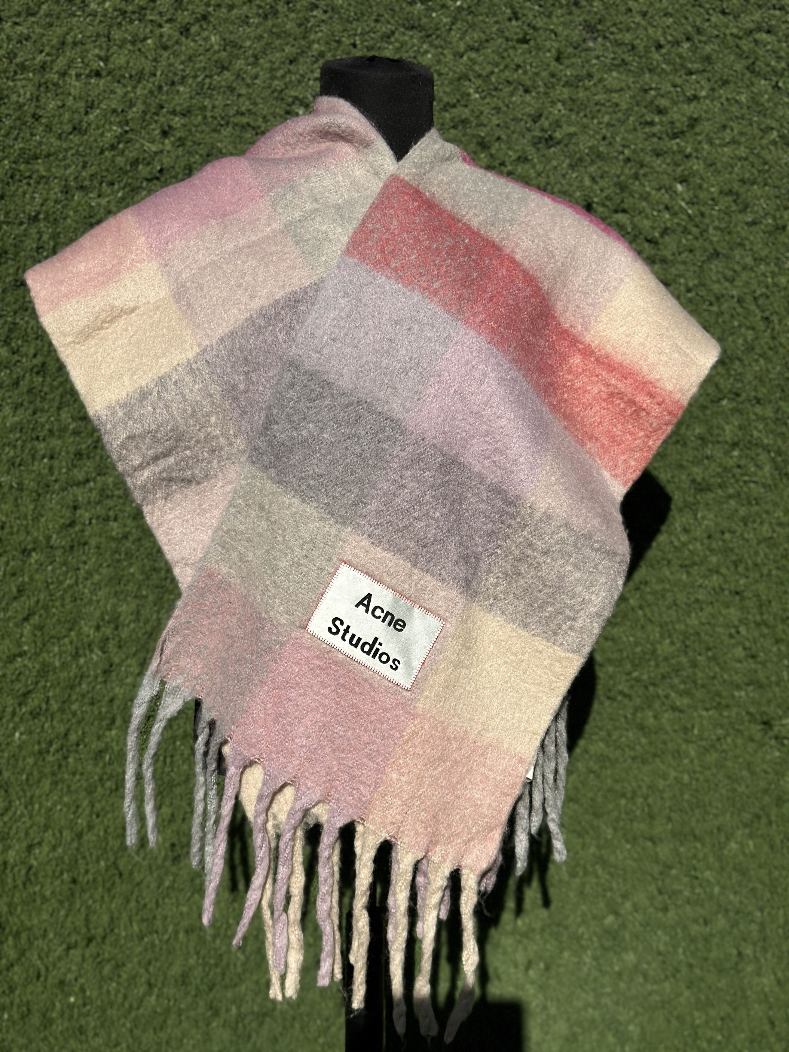 Acne Studios Acne Studios Multicolor Alpaca Wool Blend Oversized Scarf Size ONE SIZE - 2 Thumbnail