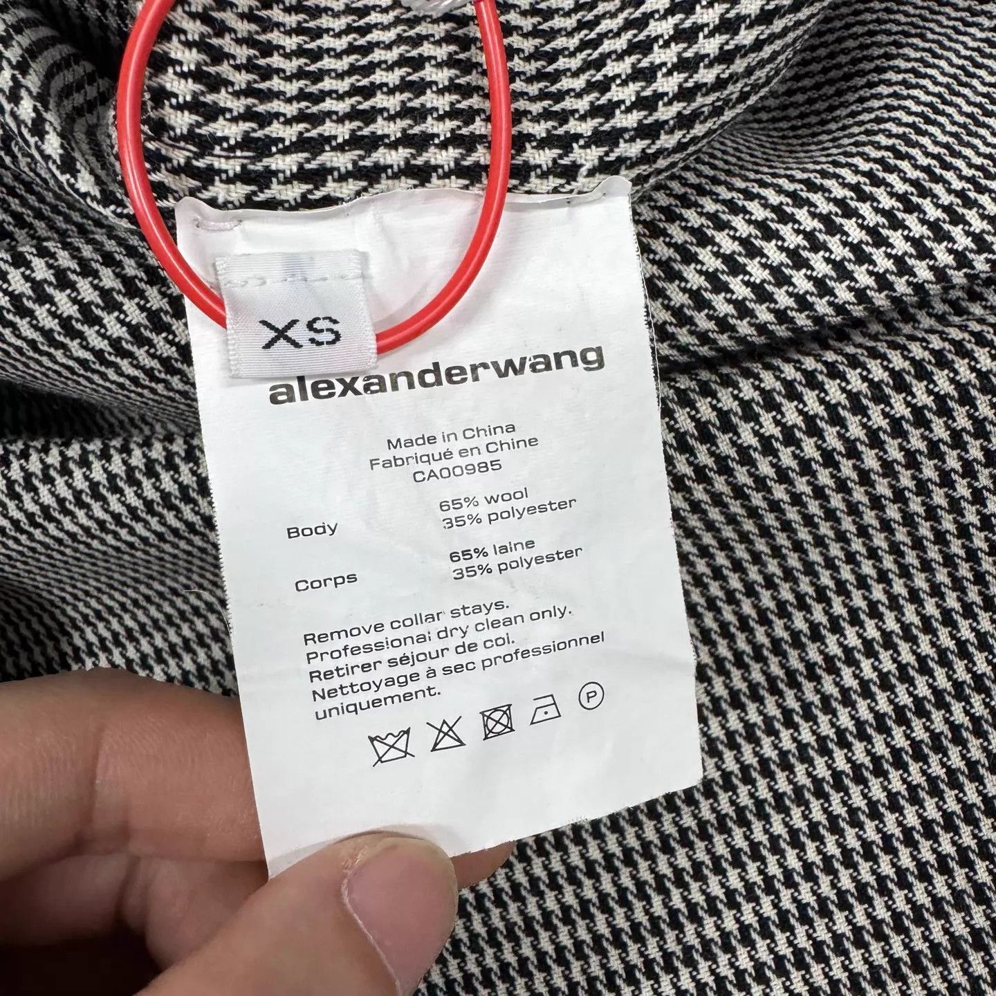 Alexander Wang Alexander Wang Houndstooth Pocket XS Shirt Jacket Size US XS / EU 42 / 0 - 6 Thumbnail
