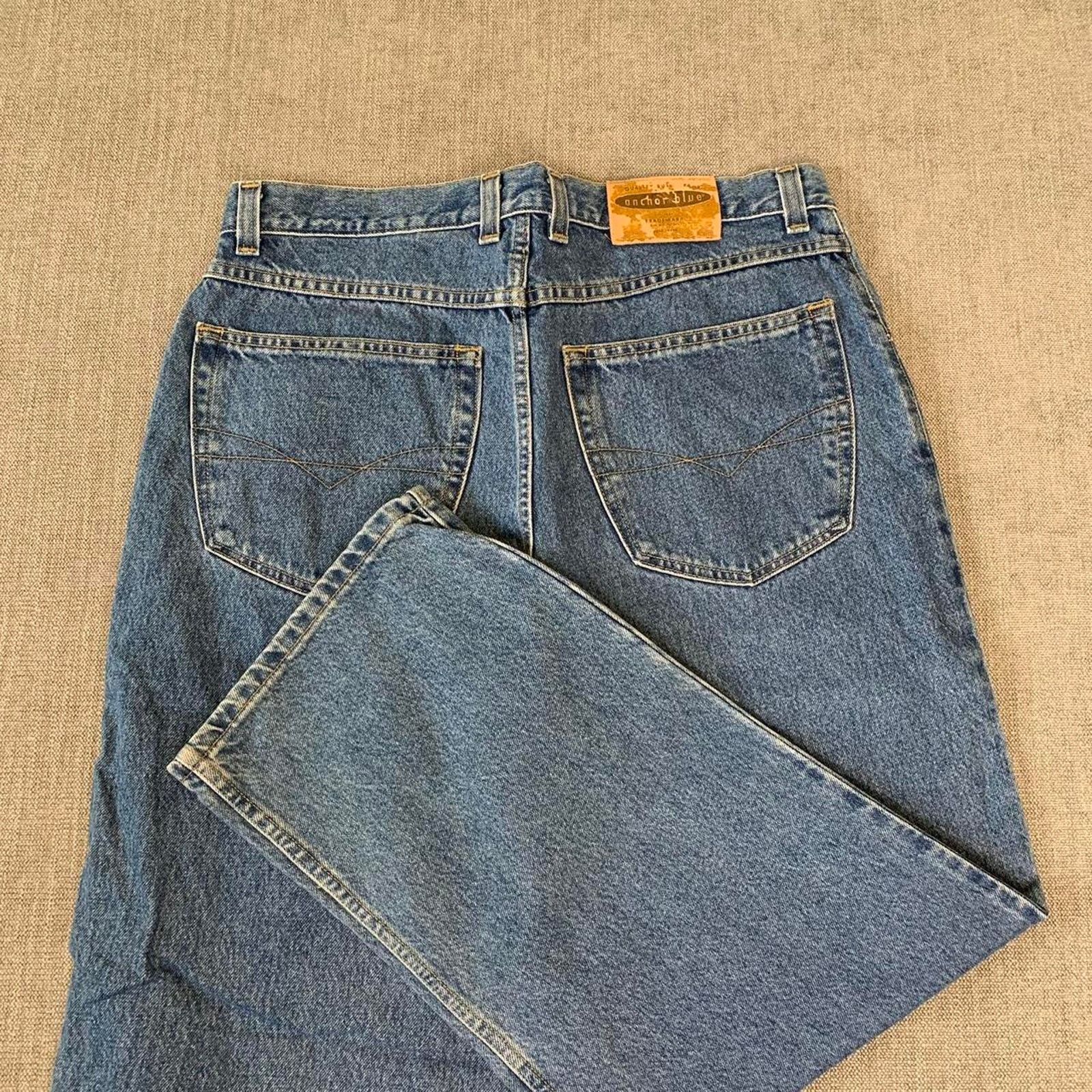 Anchor Blue Y2K Anchor Blue Wide Leg Denim Jeans Size US 37 - 2 Thumbnail
