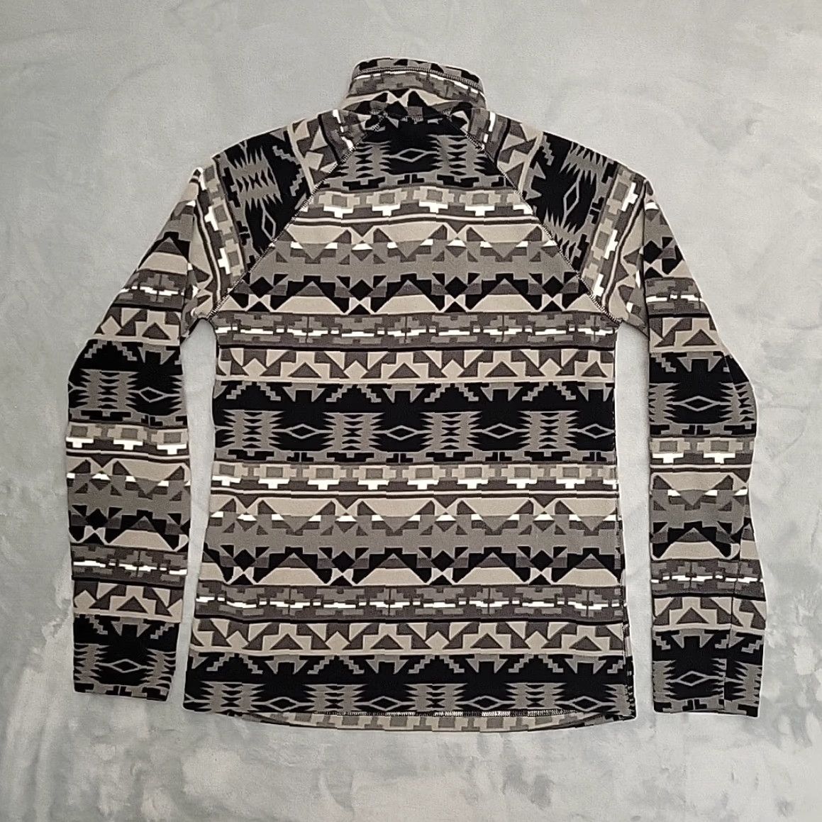 Eddie Bauer VINTAGE Eddie Bauer Sweater Womens Small Gray Aztec Geometric 1/4 Zip Fleece Outdoors Size S / US 4 / IT 40 - 7 Thumbnail