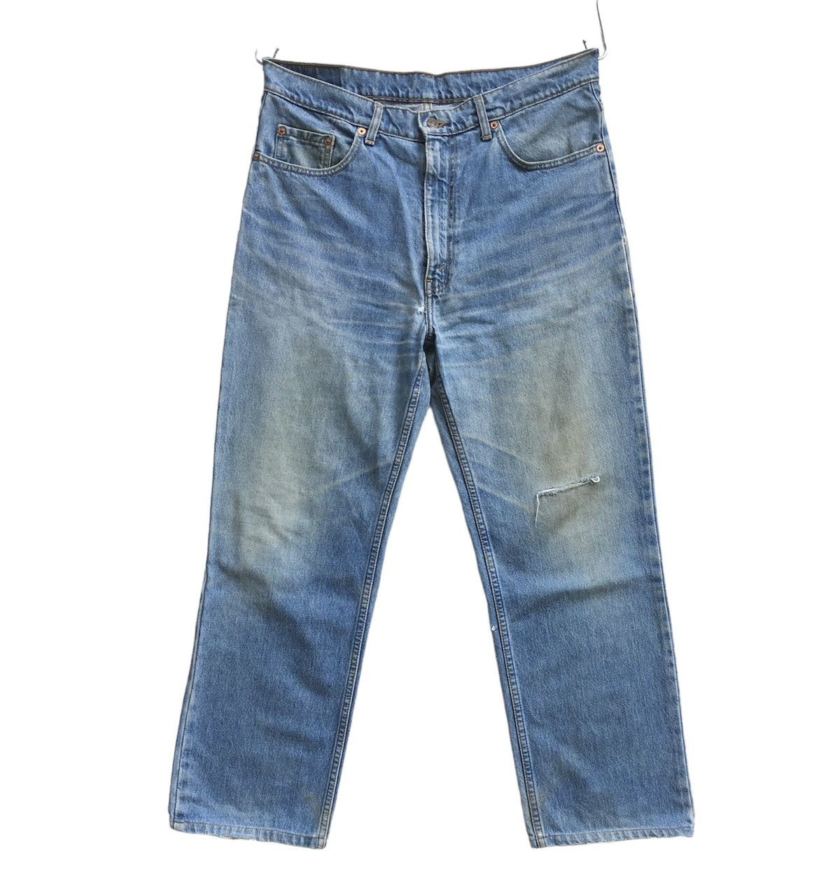 Levi's × Vintage 90s Vintage Levis 515 Jeans Distressed Grunge Size US 35 - 1 Thumbnail