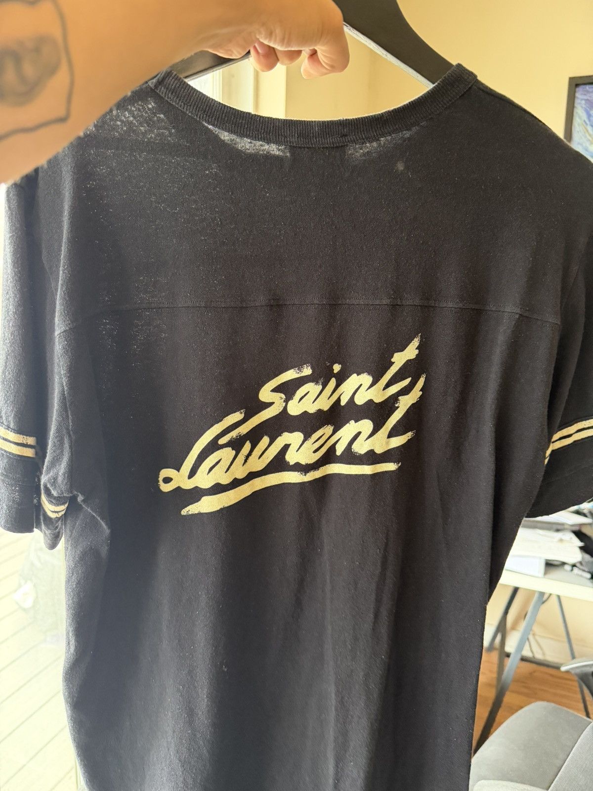 Saint Laurent Paris Saint Laurent T Shirt Size US XS / EU 42 / 0 - 8 Thumbnail