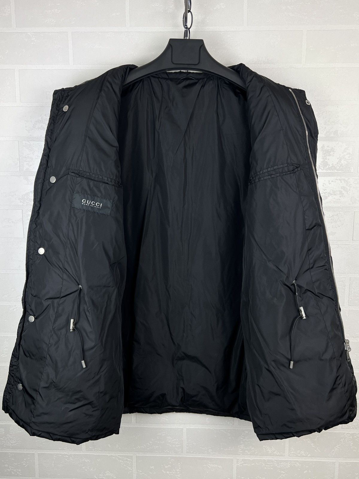 Gucci GUCCI Down Puffer Jacket Web Stripe by Tom Ford Black Men's Size US L / EU 52-54 / 3 - 9 Thumbnail