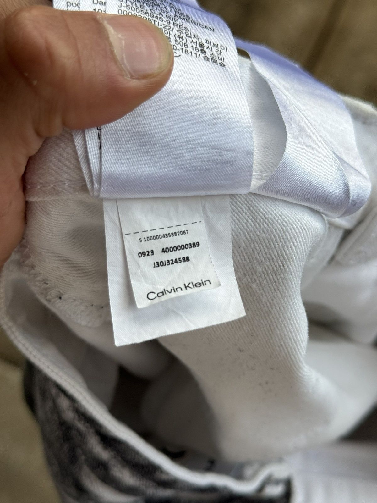 Calvin Klein Grey Faded 90s Straight Fit Vintage Acid Washed Denim Jeans Size US 30 / EU 46 - 9 Thumbnail