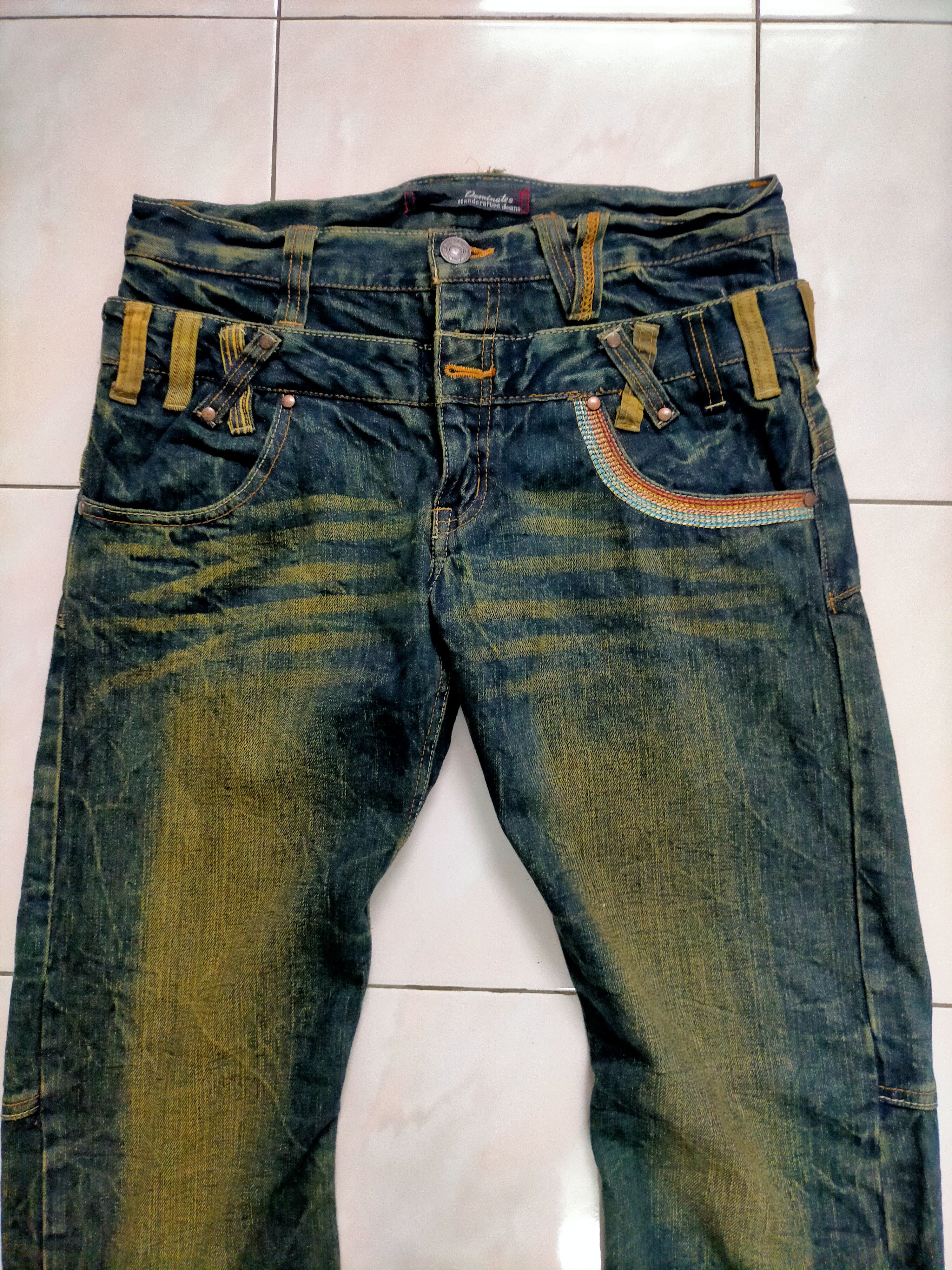 Hysteric Glamour Dominate Handcrafted Double Waist Distressed Jeans Size US 32 / EU 48 - 4 Thumbnail