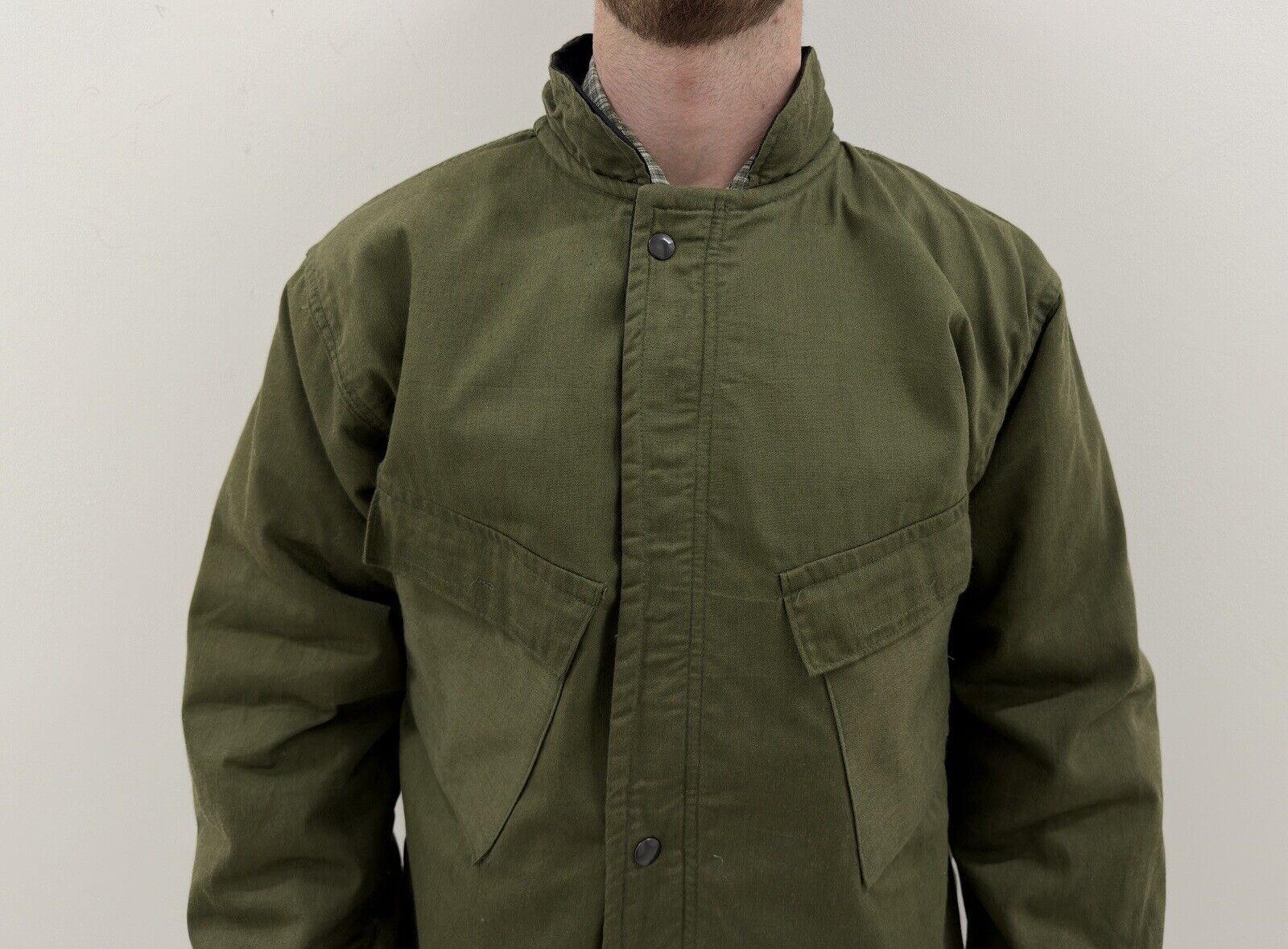 Vintage VINTAGE ARMY 1960s 60s MILITARY MILITARIA JACKET SERVAL ZIP Size US M / EU 48-50 / 2 - 3 Thumbnail