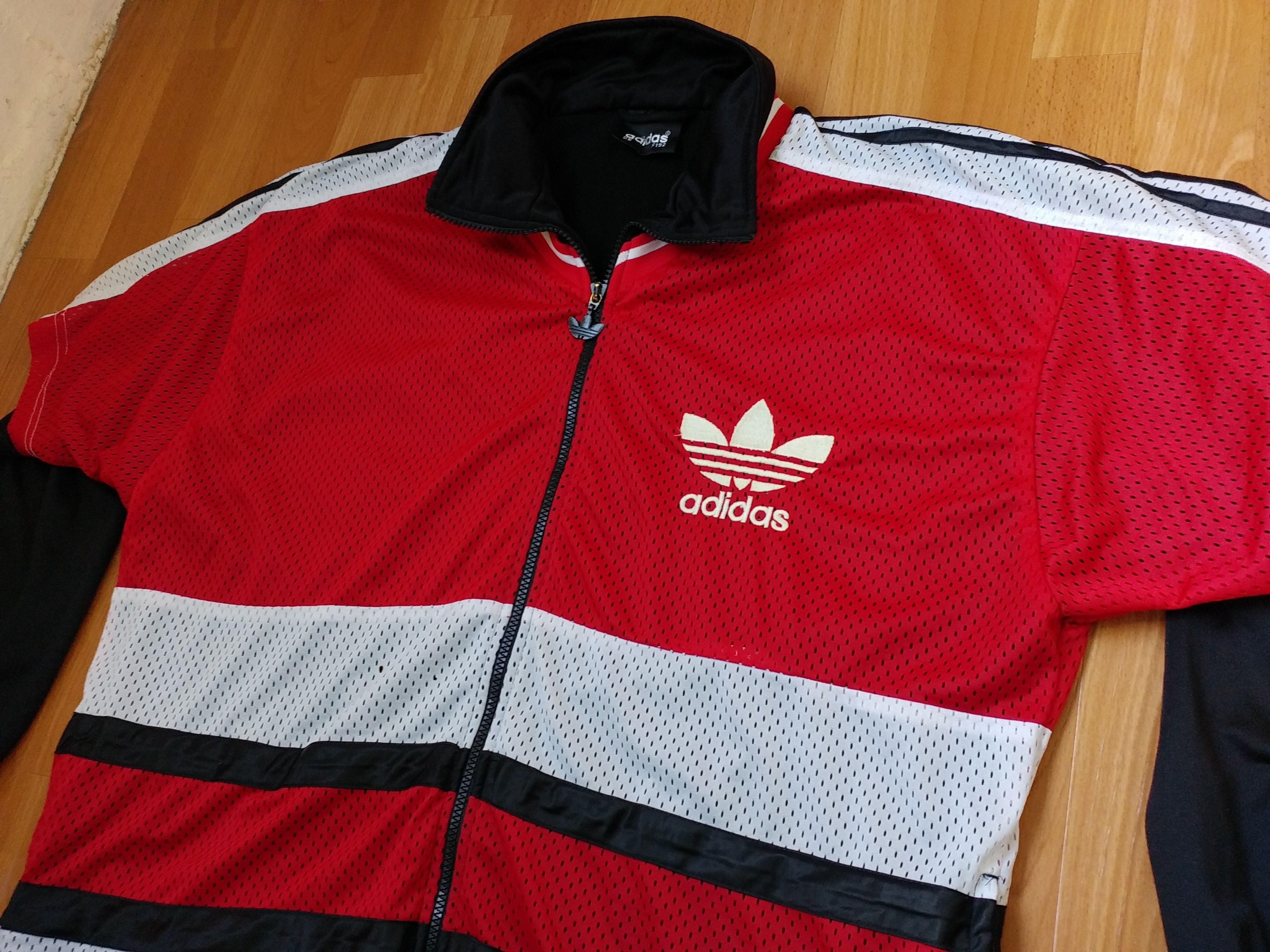 Adidas × Vintage ADIDAS jacket, vintage track top 90s hip hop Run DMC size L Size US L / EU 52-54 / 3 - 11 Thumbnail