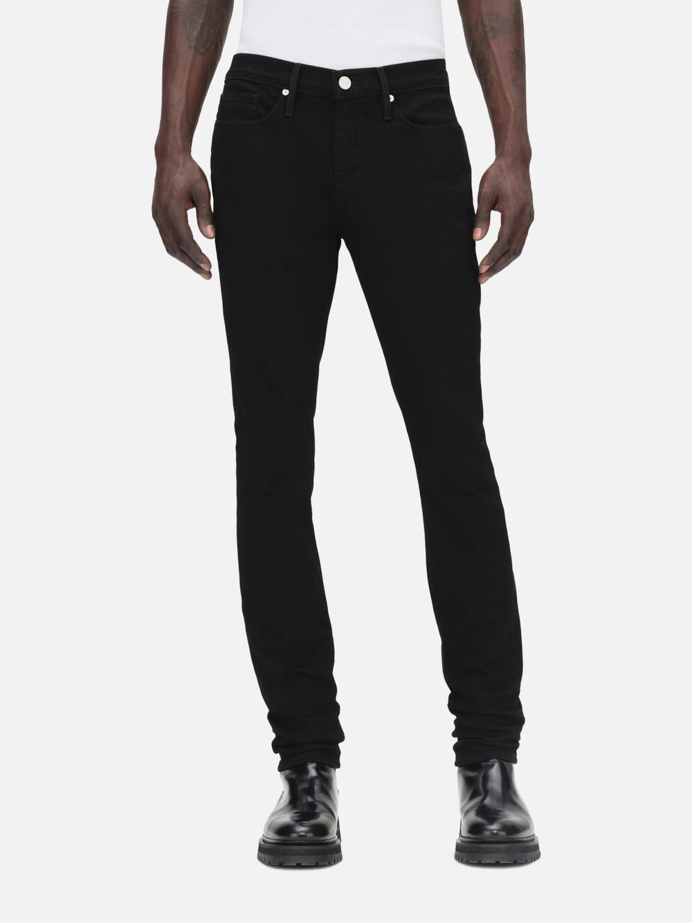 Frame Frame L'Homme Skinny Jeans Noir (Black) Size 30x30 LMHK795 Size US 30 / EU 46 - 1 Thumbnail