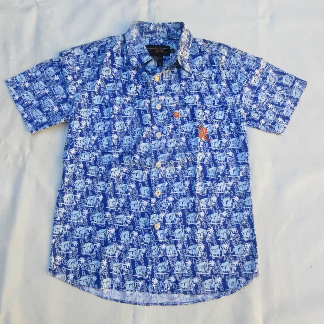 Triple 5 Soul × Vintage Vtg Triple 5 Five Soul Brooklyn NYC Navy S/S Button up hawai Size US M / EU 48-50 / 2 - 9 Thumbnail