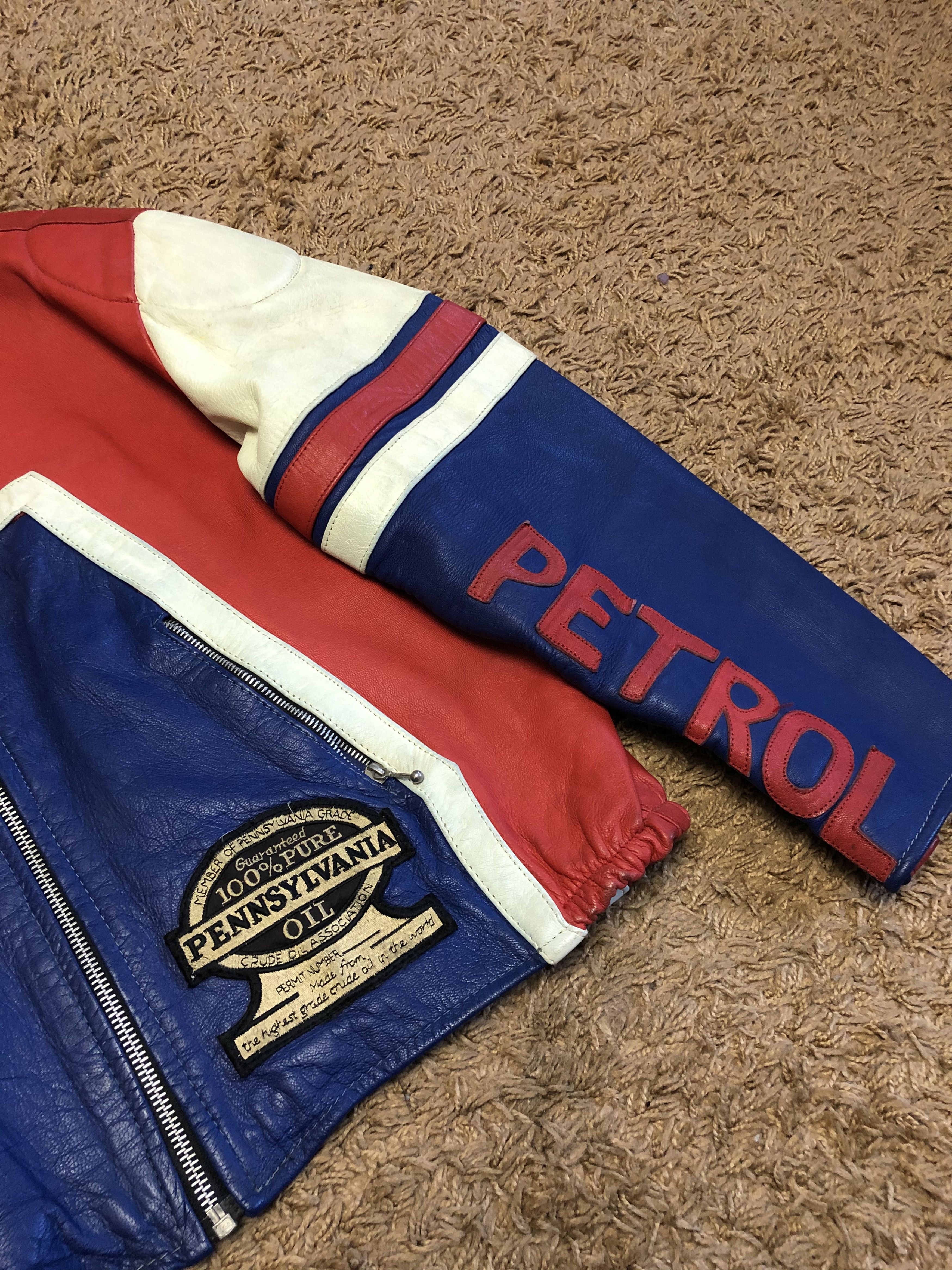 Leather × Vintage Vintage Racing Jacket Leather Size US M / EU 48-50 / 2 - 5 Thumbnail