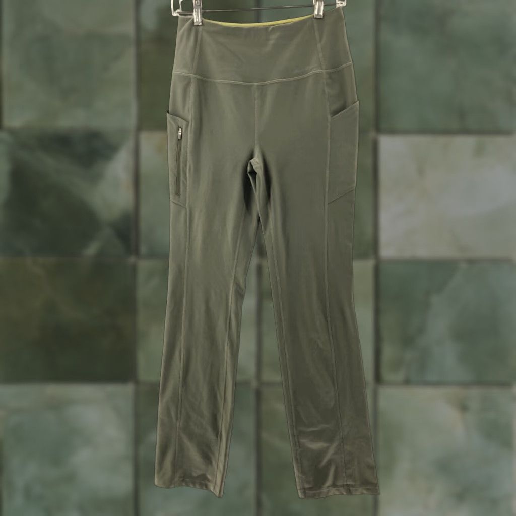 Eddie Bauer Eddie Bauer Yoga Pants Womens Slim Cotton Blend Green Yoga Slimming Beach Activewear Pants Size 28" / US 6 / IT 42 - 1 Thumbnail