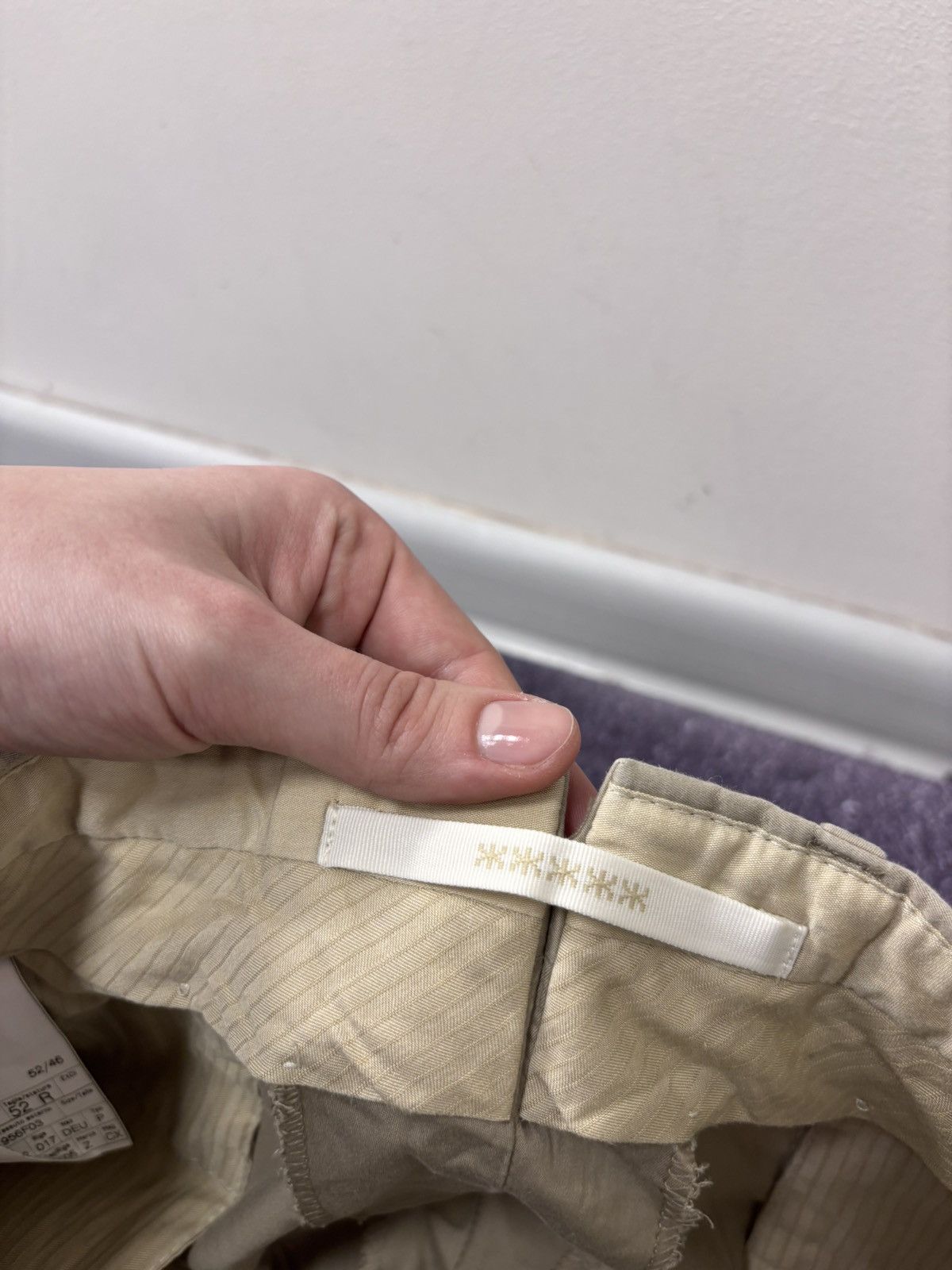 Ermenegildo Zegna Ermenegildo Zegna Men’s Beige Chino Pants Trousers Size US 36 / EU 52 - 10 Thumbnail