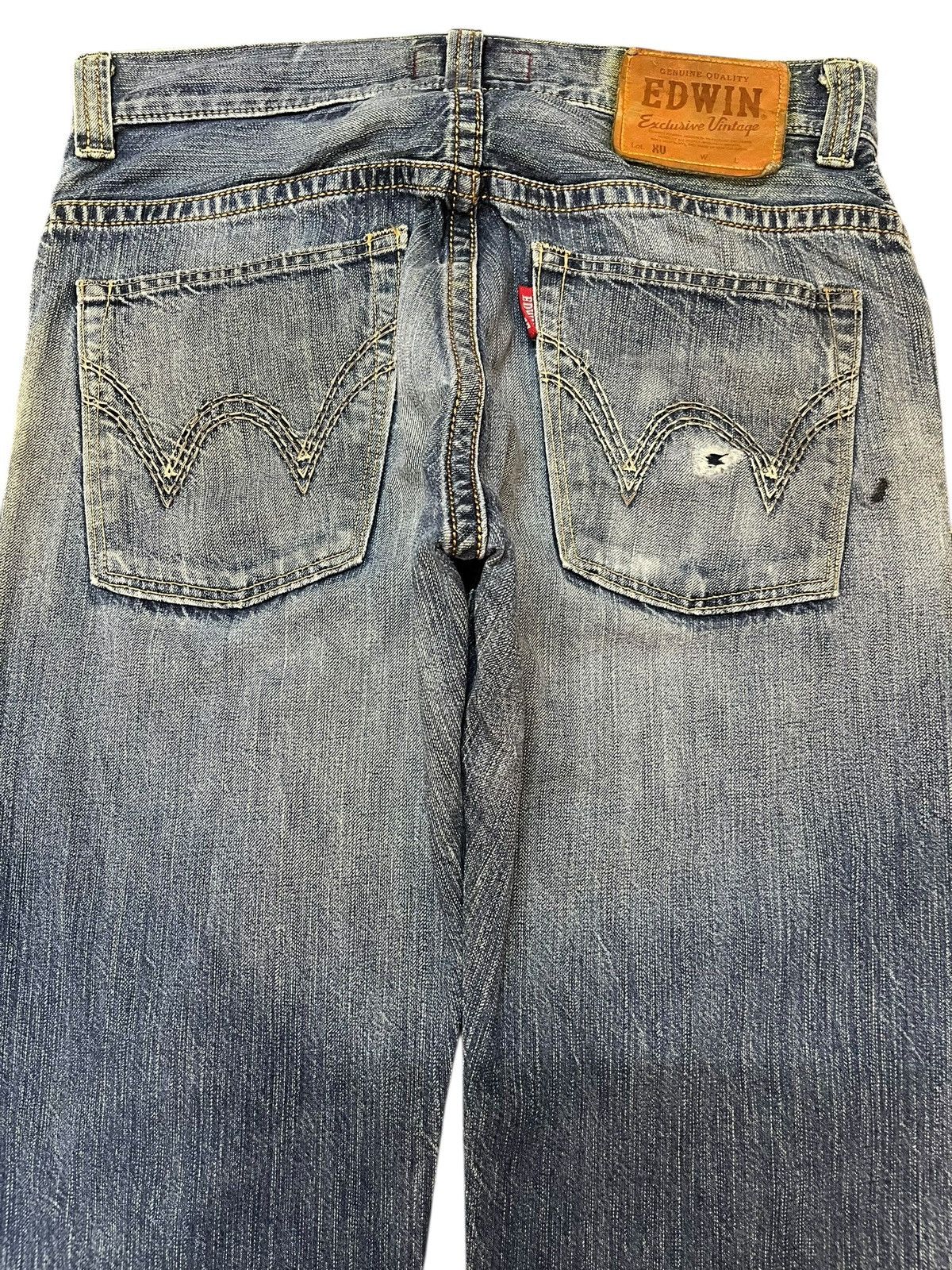 Edwin × Japanese Brand Vintage Edwin XV Baggy Ripped Grunge Denim Size US 32 / EU 48 - 7 Thumbnail