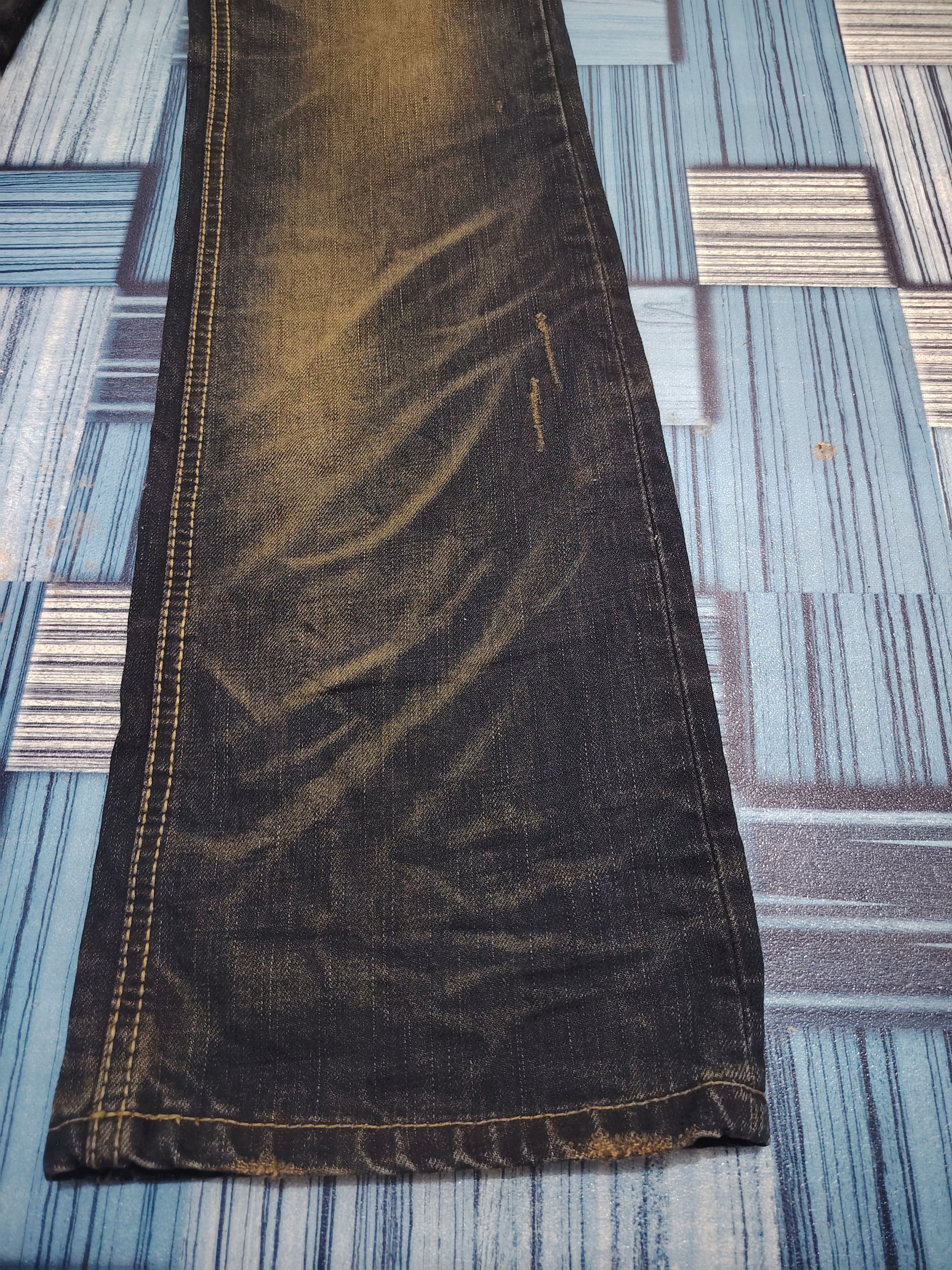 If Six Was Nine Rare Lolita Flared jeans Embroidered Distressed Jean Mudwash Size US 30 / EU 46 - 9 Thumbnail