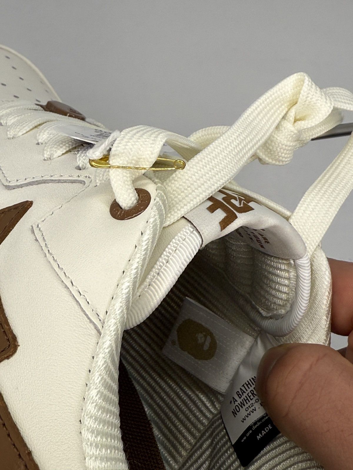 Bape Bape Sta Icon #1 White Brown Croc size 10 Size US 10 / EU 43 - 9 Thumbnail