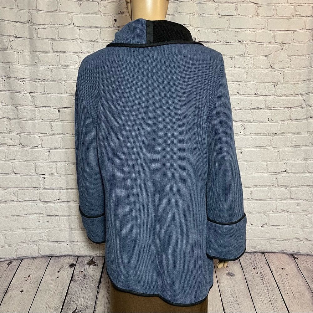 Other New Jaskar Sweater Blue Black Cotton Blend European Sweater Size L / US 10 / IT 46 - 5 Thumbnail