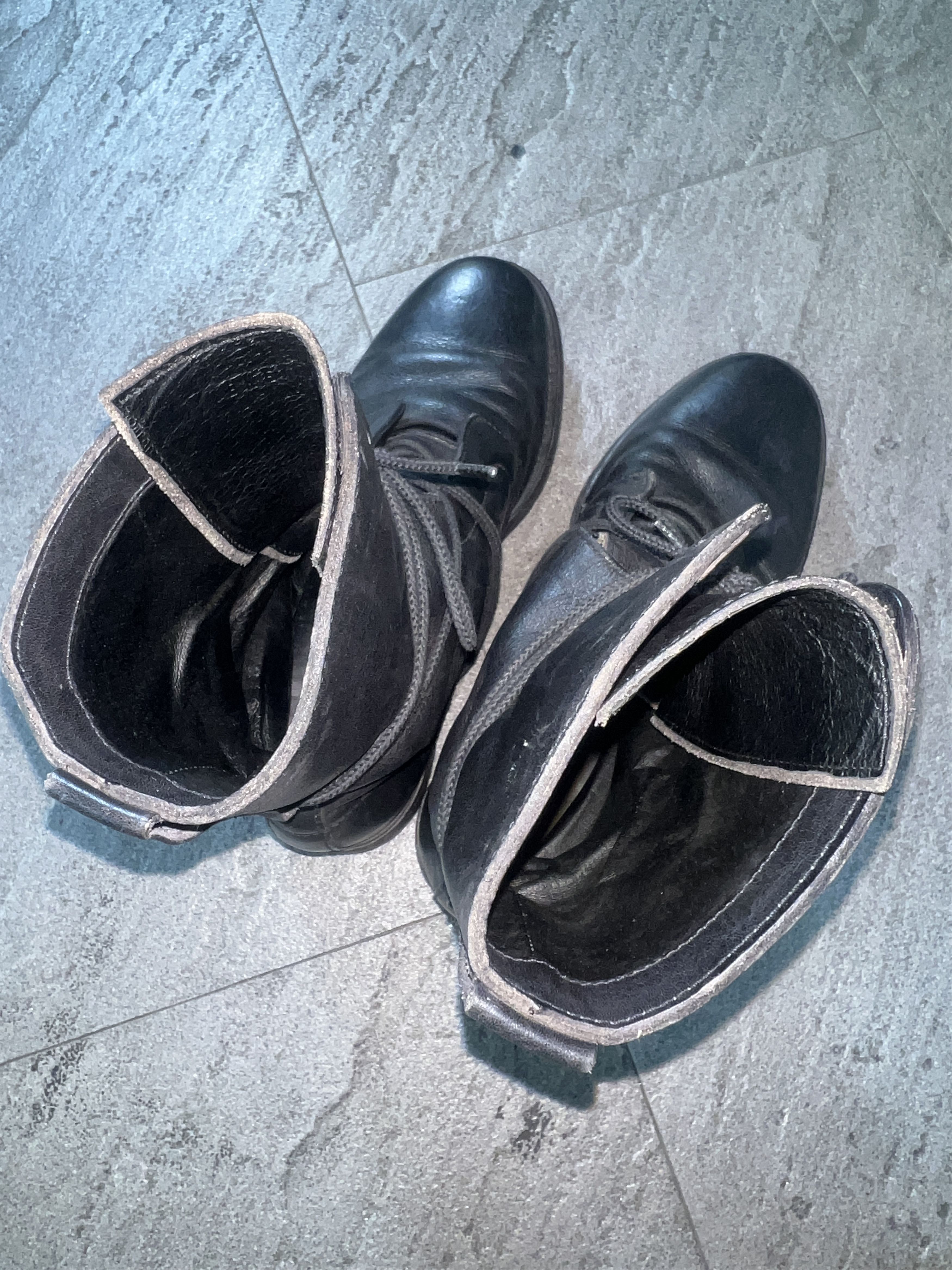 Dirk Bikkembergs Dirk Bikkembergs Leather Combat Boots Black EU41 Size US 8 / EU 41 - 11 Thumbnail