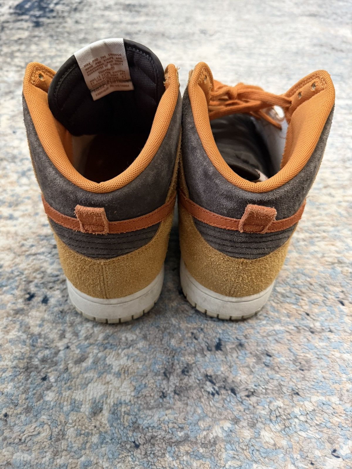 Nike Nike dunk high gold canvas Size US 13 / EU 46 - 4 Thumbnail