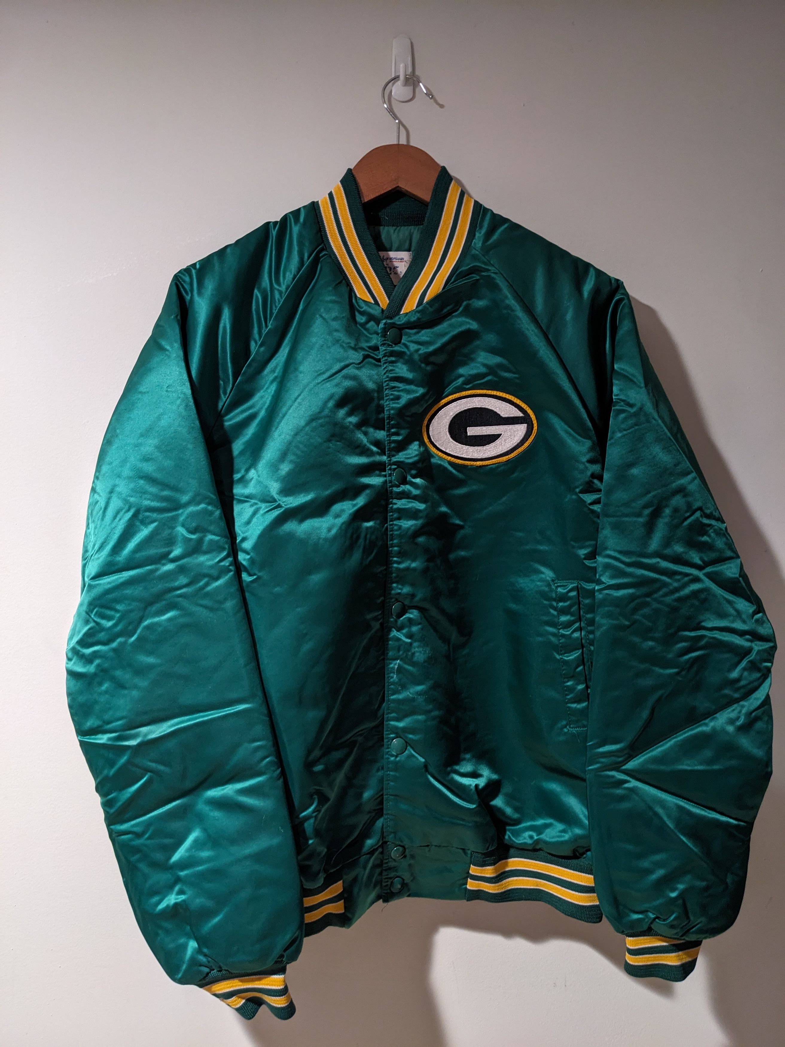 Vintage 80s Chalk Line NFL Green Bay Packers Satin Jacket