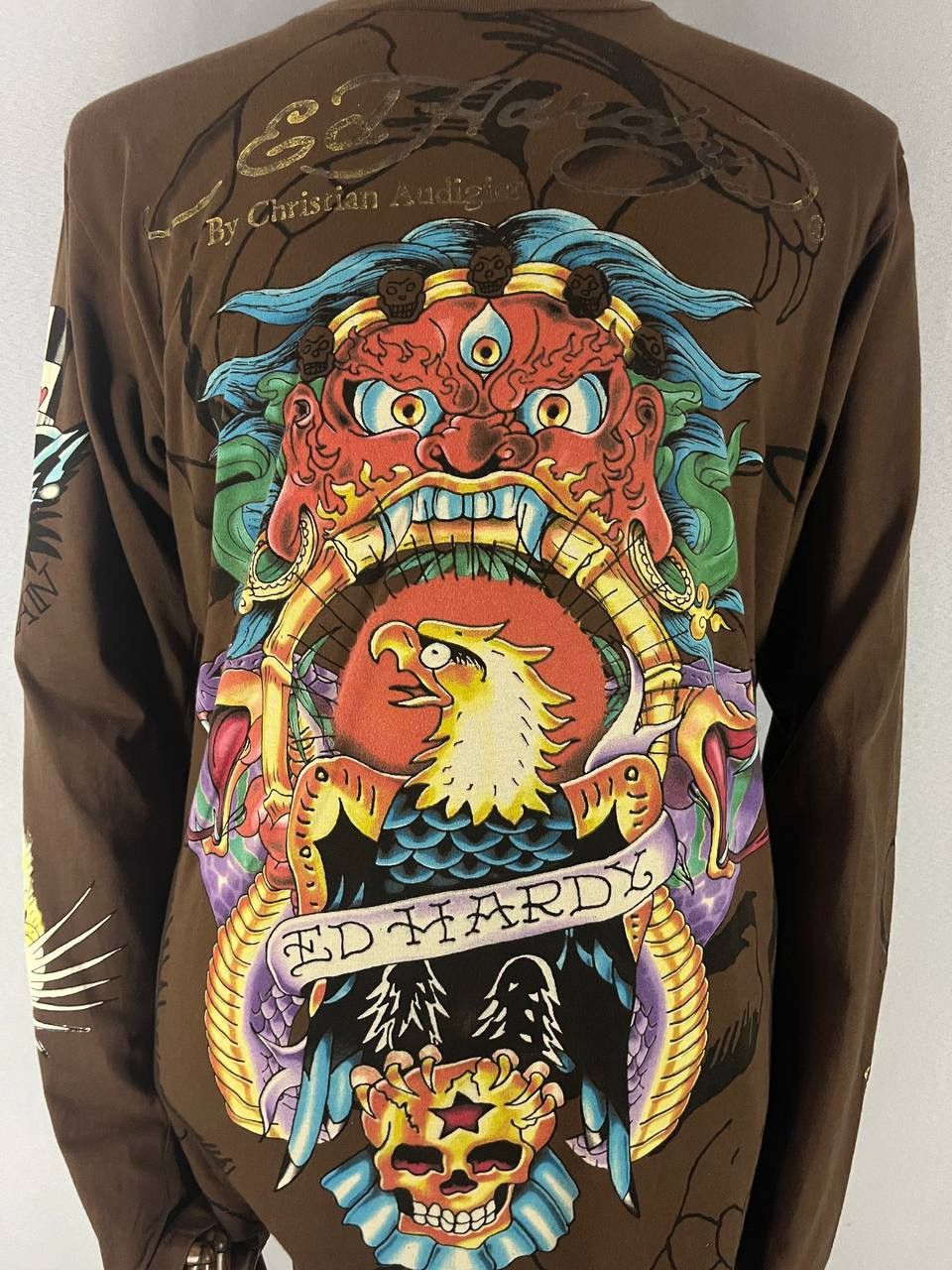 Ed Hardy Ed Hardy Sweatshirt Crewneck Brown Size US L / EU 52-54 / 3 - 4 Thumbnail