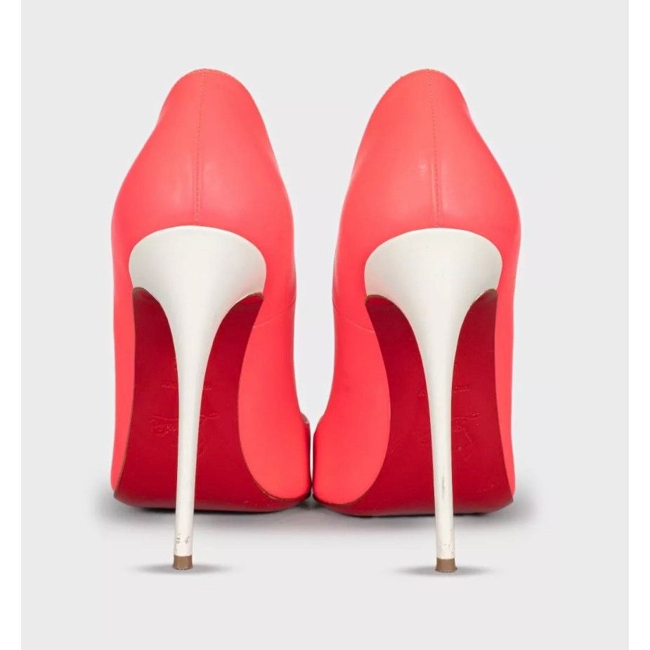 Christian Louboutin Christian Louboutin So Kate Pink Leather Pumps Sz.37.5 Size US 6 / IT 36 - 4 Thumbnail