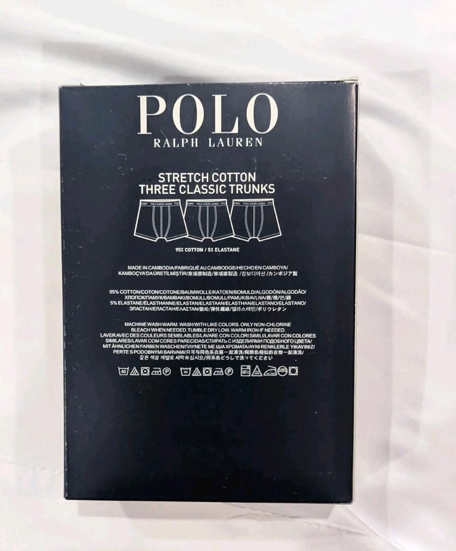 Polo Ralph Lauren 3 Pairs Of Ralph Lauren Stretch Cotton Classic Trunks L/XL Size ONE SIZE - 6 Thumbnail
