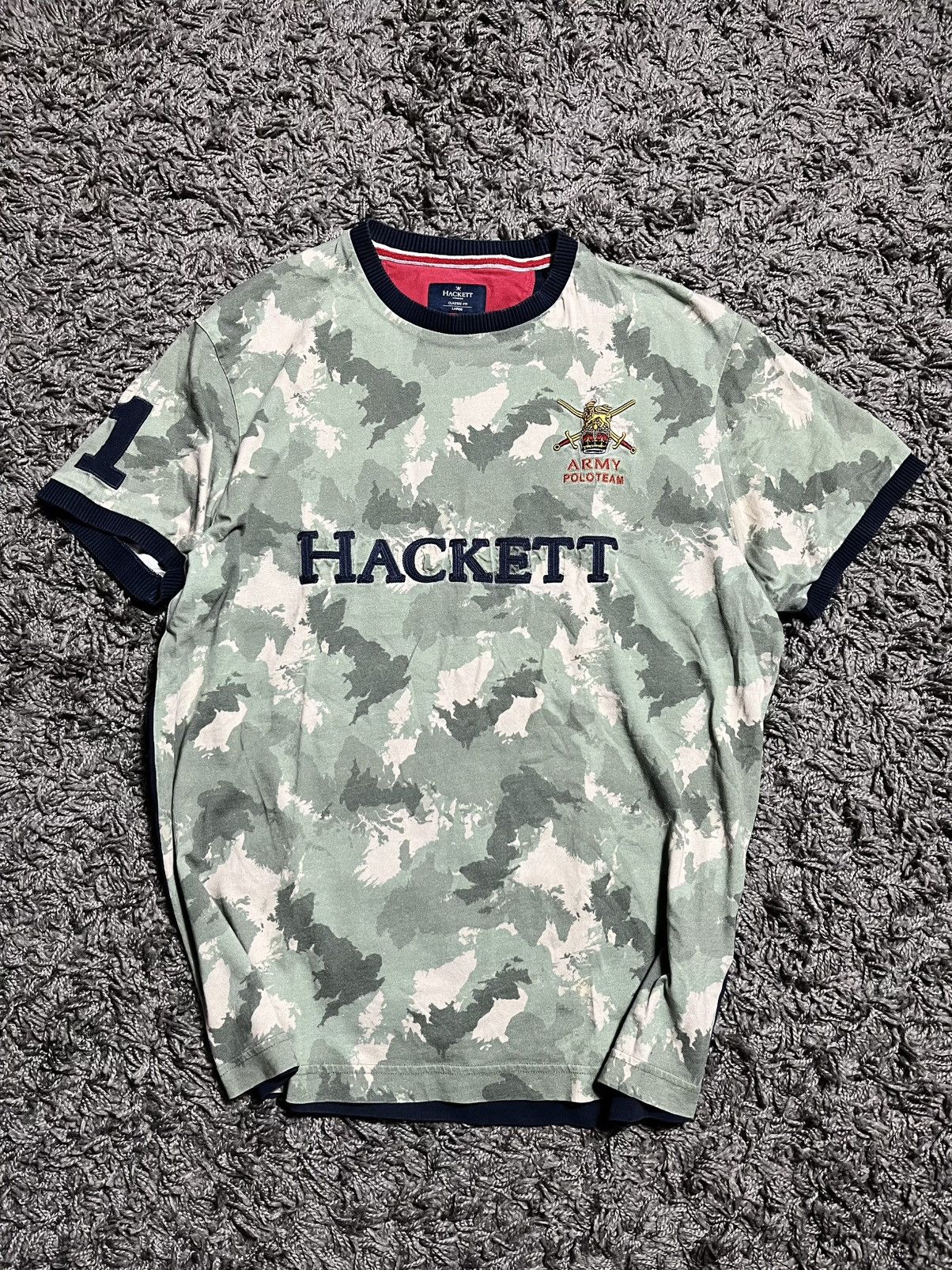 Hackett HACKETT ARMY POLO TEAM #1 COTTON T-SHIRT Size US M / EU 48-50 / 2 - 1 Thumbnail