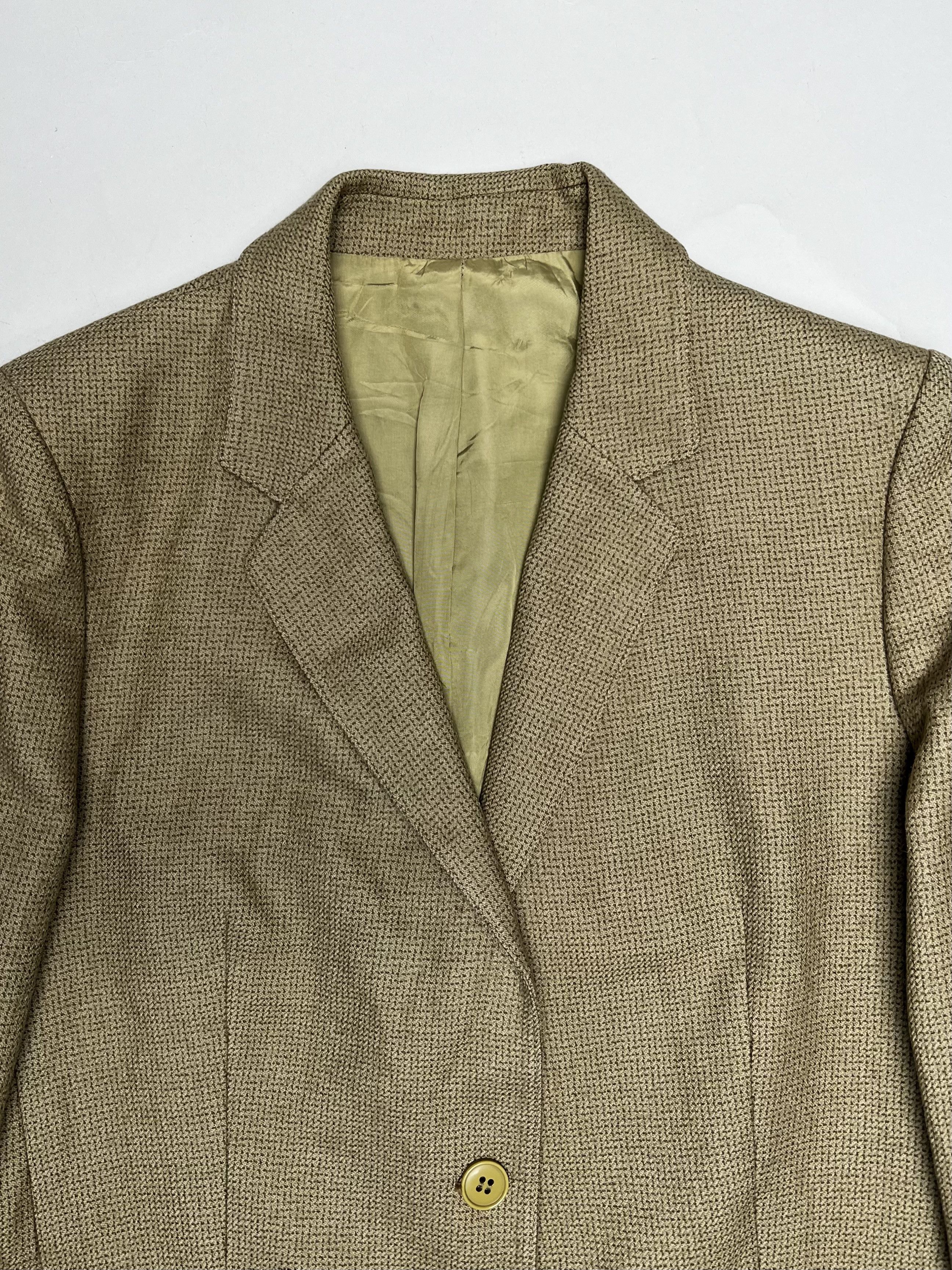 Burberry BURBERRY VINTAGE WOOL BLAZER BEIGE Size 36S - 2 Thumbnail