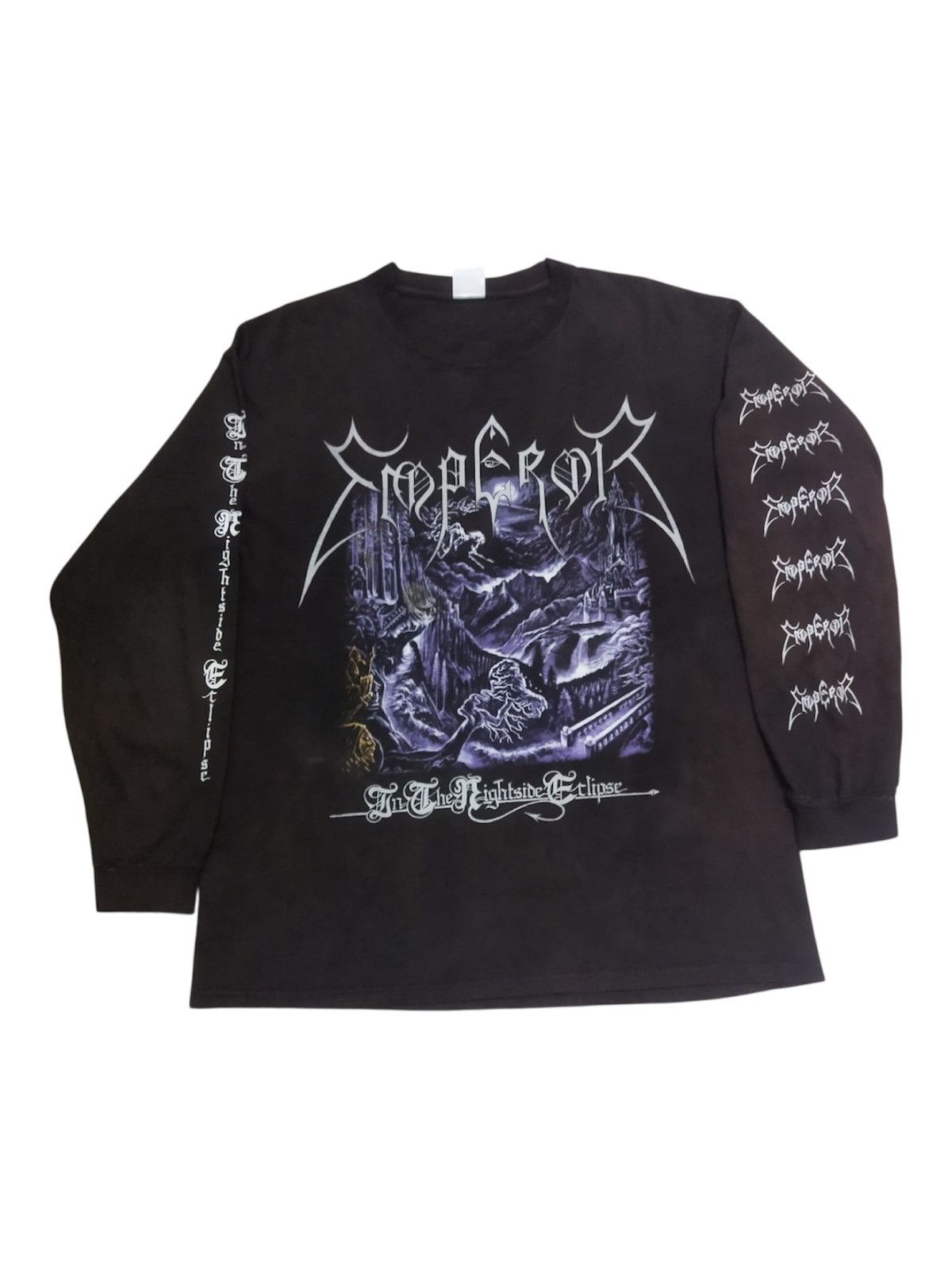Vintage Late 90s Emperor In The Nightside Eclipse LS Tee