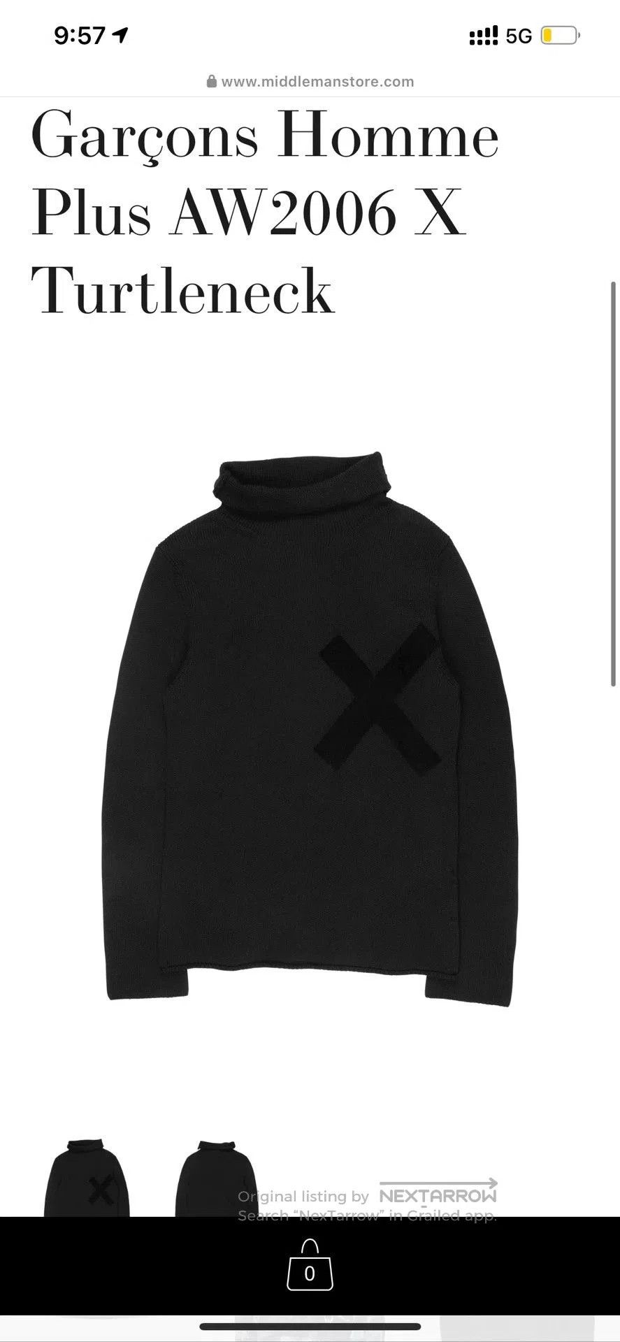 Comme des Garcons Garçons Homme Plus AW06 X Turtleneck. Size US S / EU 44-46 / 1 - 5 Thumbnail