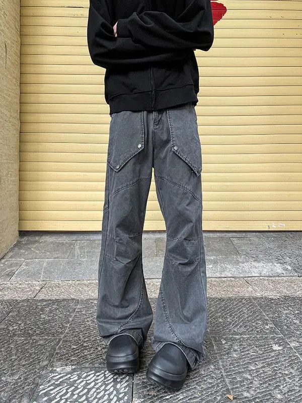 Japanese Brand Retro loose high street micro flared jeans Size US 32 / EU 48 - 5 Thumbnail
