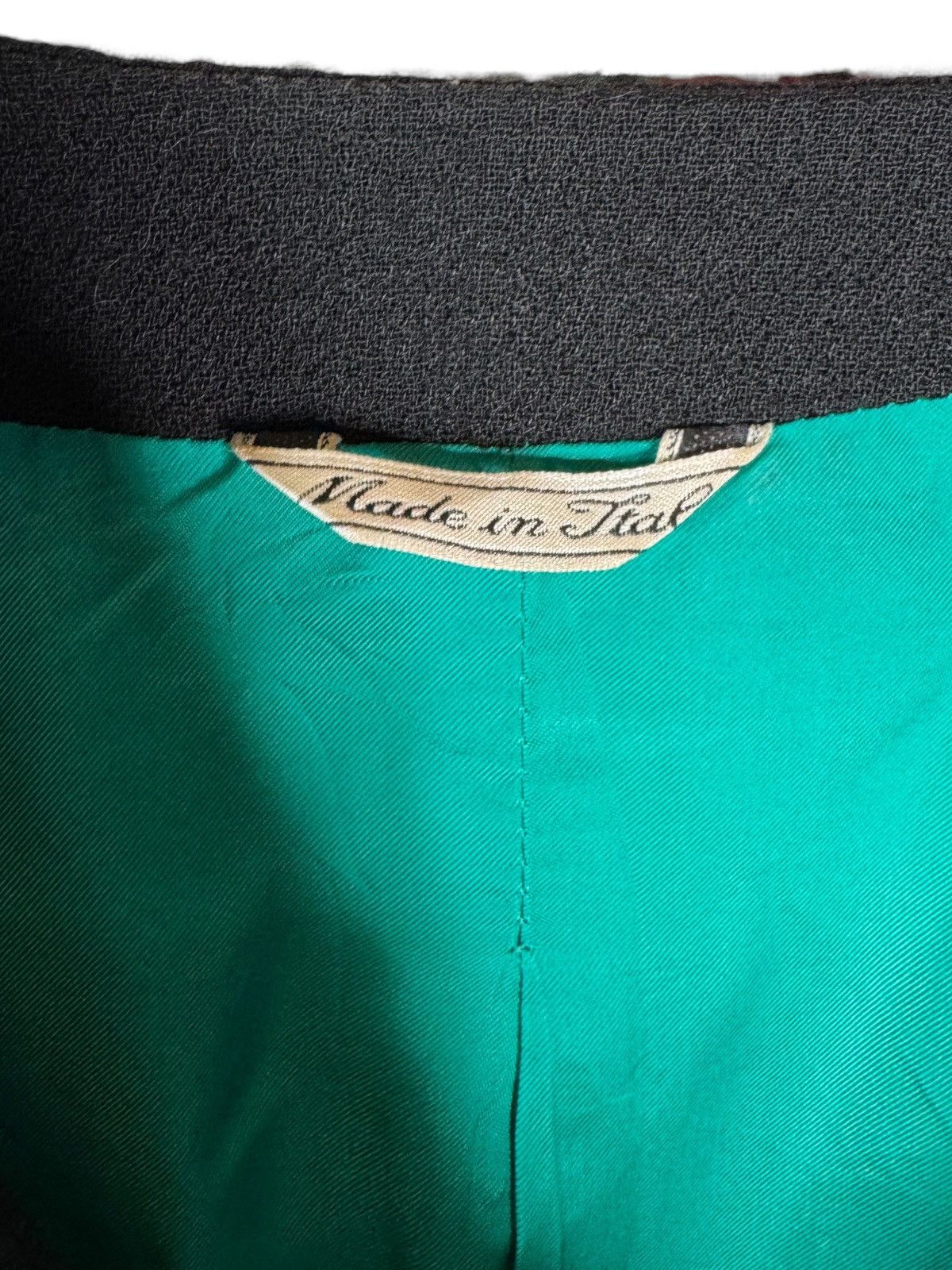 Versace Gianni Versace Couture Turquoise Black Wool Blazer Size M / US 6-8 / IT 42-44 - 6 Thumbnail