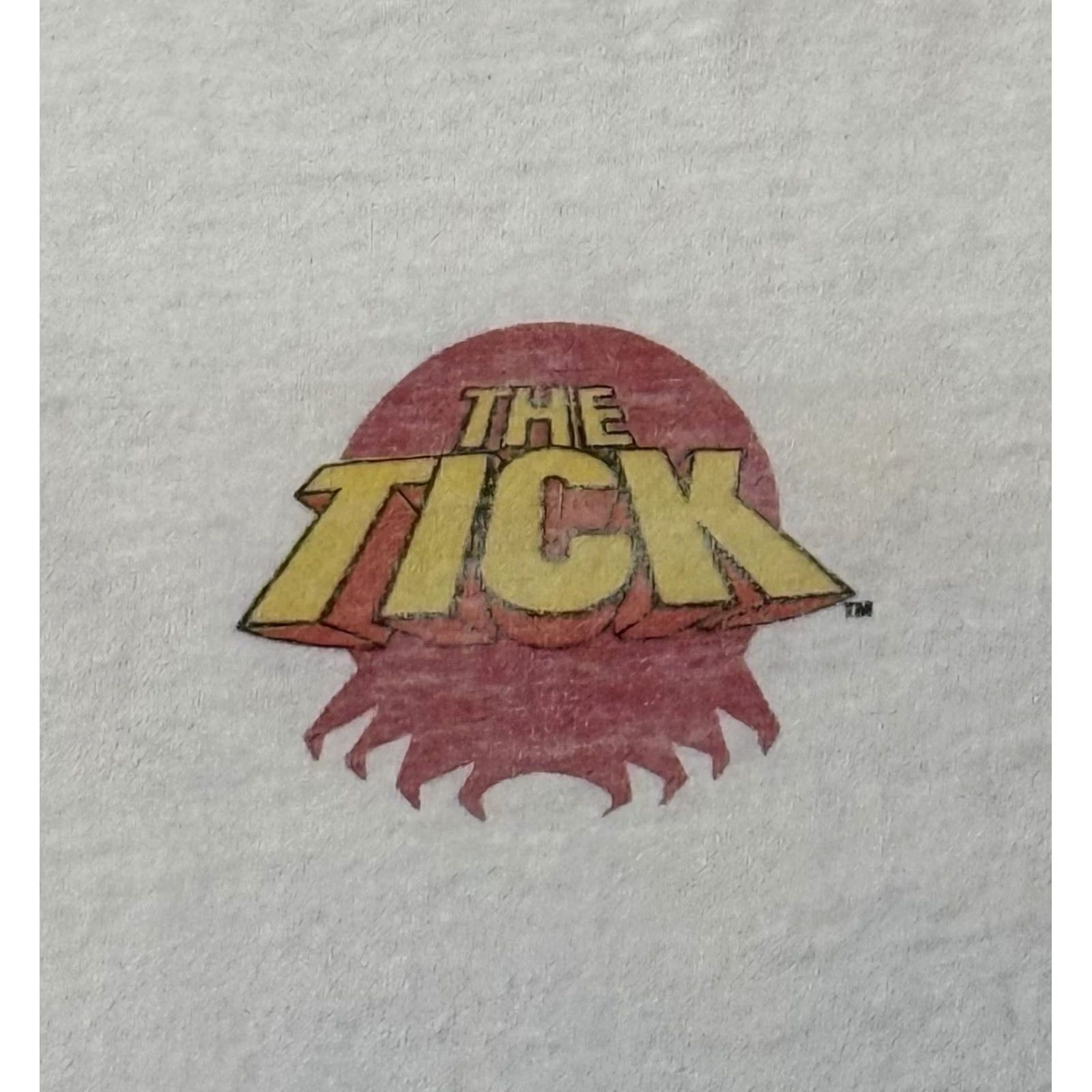 Vintage VINTAGE The Tick Spoon! Promo Shirt XL Men White 90s Graphic Print Crew Neck Short Sleeve Cotton All Sport Size US XL / EU 56 / 4 - 4 Thumbnail