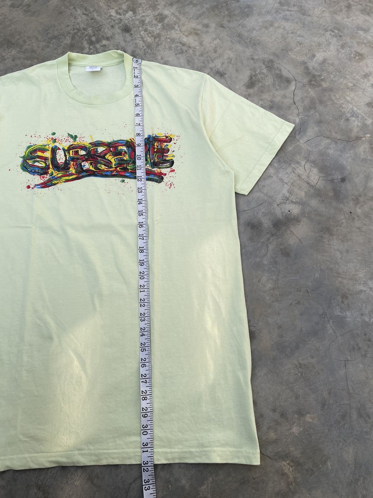 Designer × Supreme SS20 SUPREME Paint Logo Tee - Mint Green Size US L / EU 52-54 / 3 - 8 Thumbnail