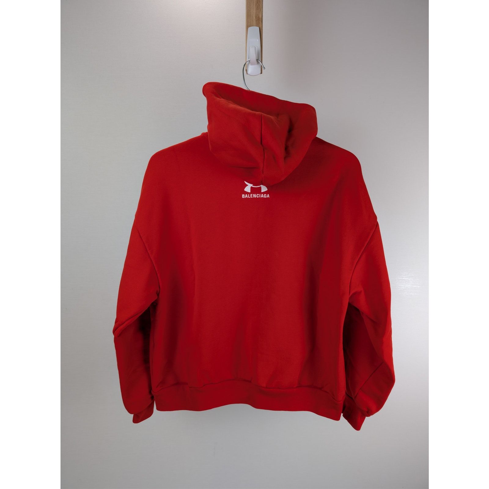 Balenciaga × Under Armour o1rshd1 Zip up Hoodie in Red Size US S / EU 44-46 / 1 - 16 Thumbnail